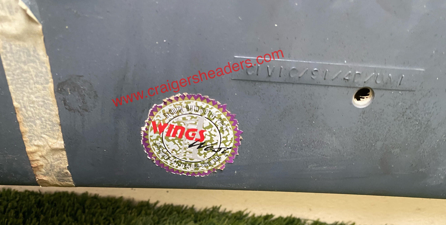 1990-1991 Honda Civic 4DR Wings West Rear Spoiler