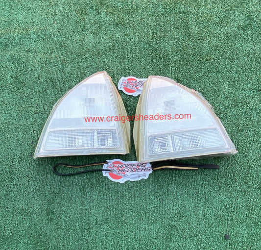 Clear White Rear Tail Light Lamps For Honda Prelude 92-96