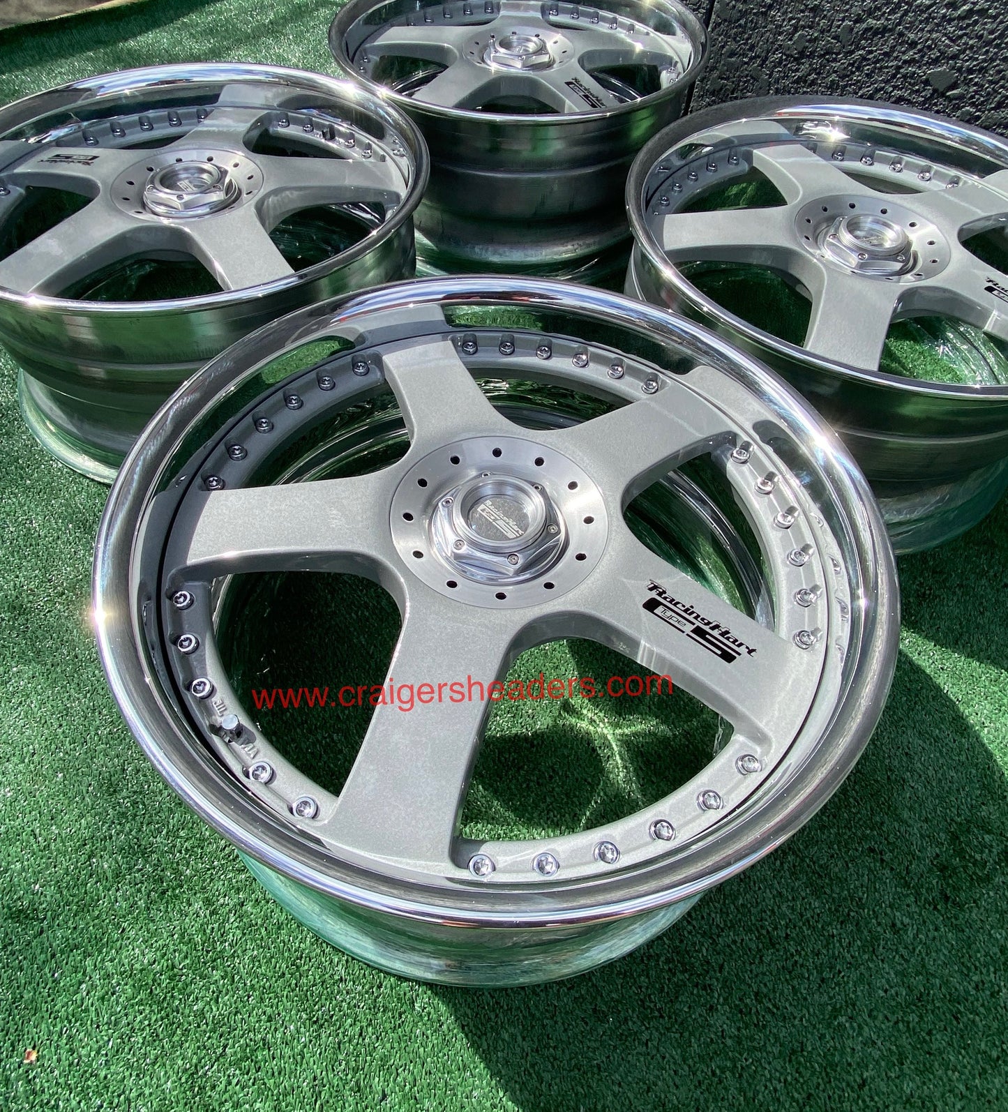 Racing Hart Type C5’s - 4x114 & 5x114 - 18 x 8.5” +38 Offset ~ Square Setup