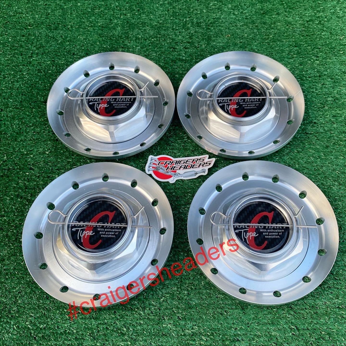 Racing Hart Type C Caps and Dishes