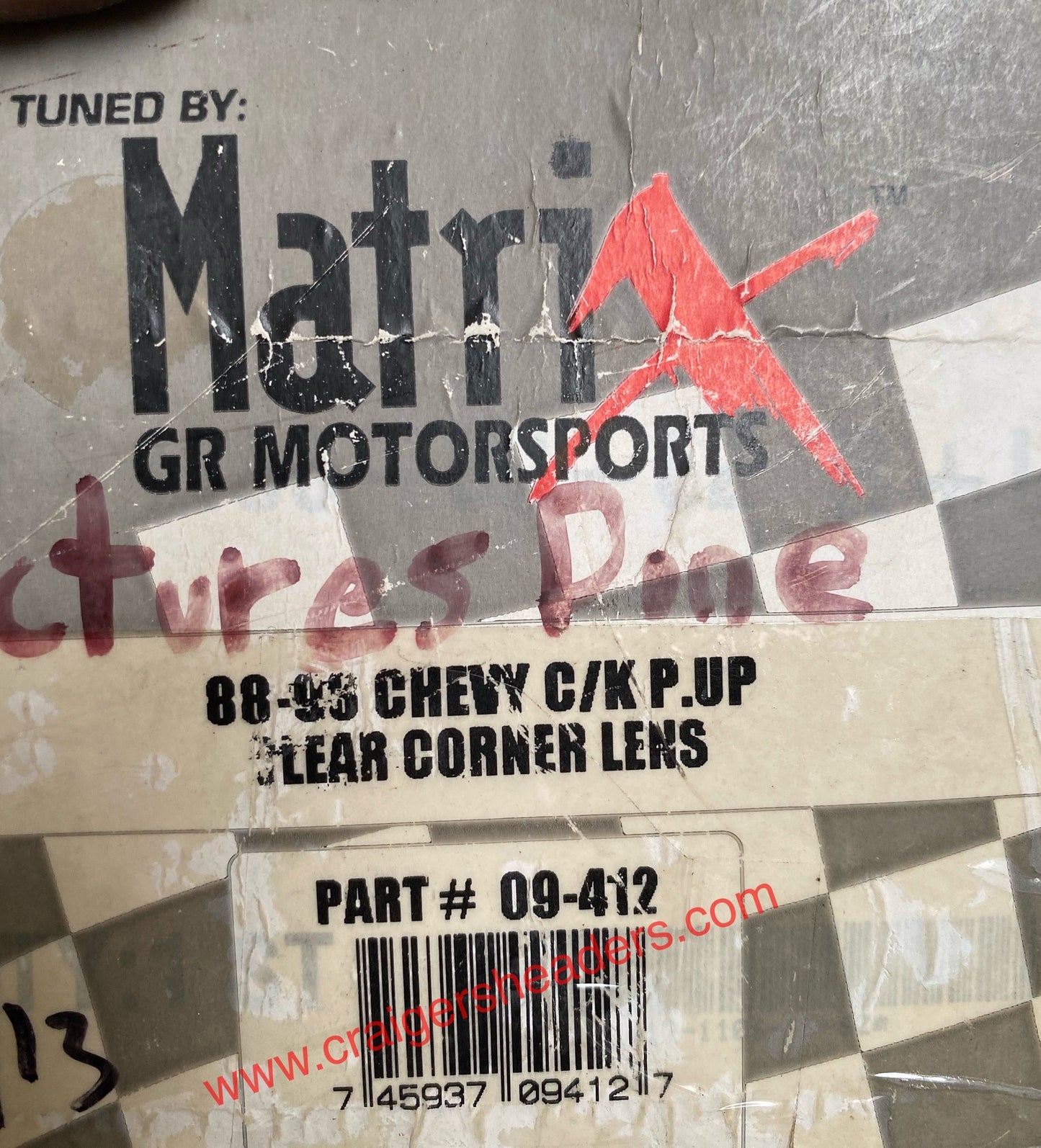 Matrix Clear Corner Light Assemblies 09-412