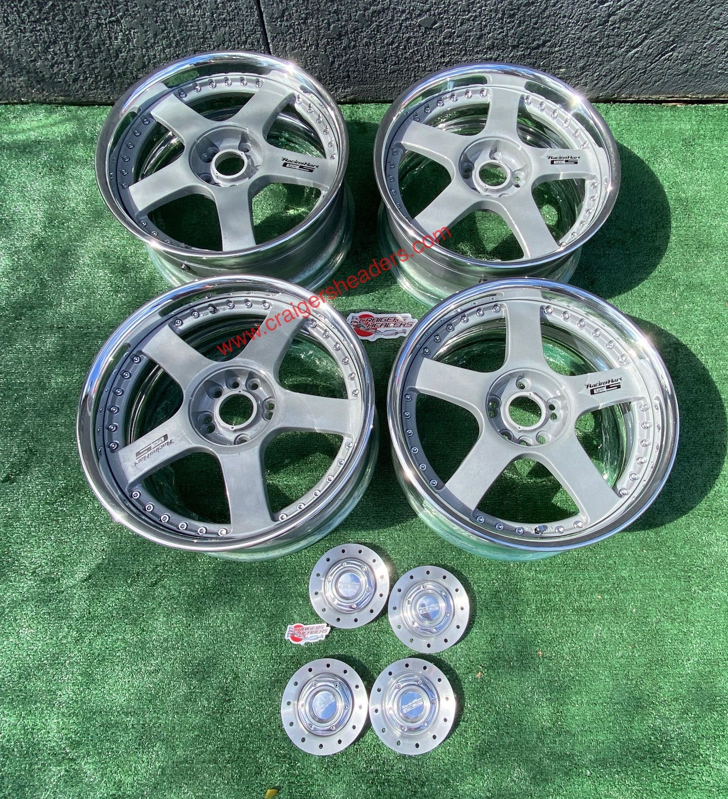 Racing Hart Type C5’s - 4x114 & 5x114 - 18 x 8.5” +38 Offset ~ Square Setup