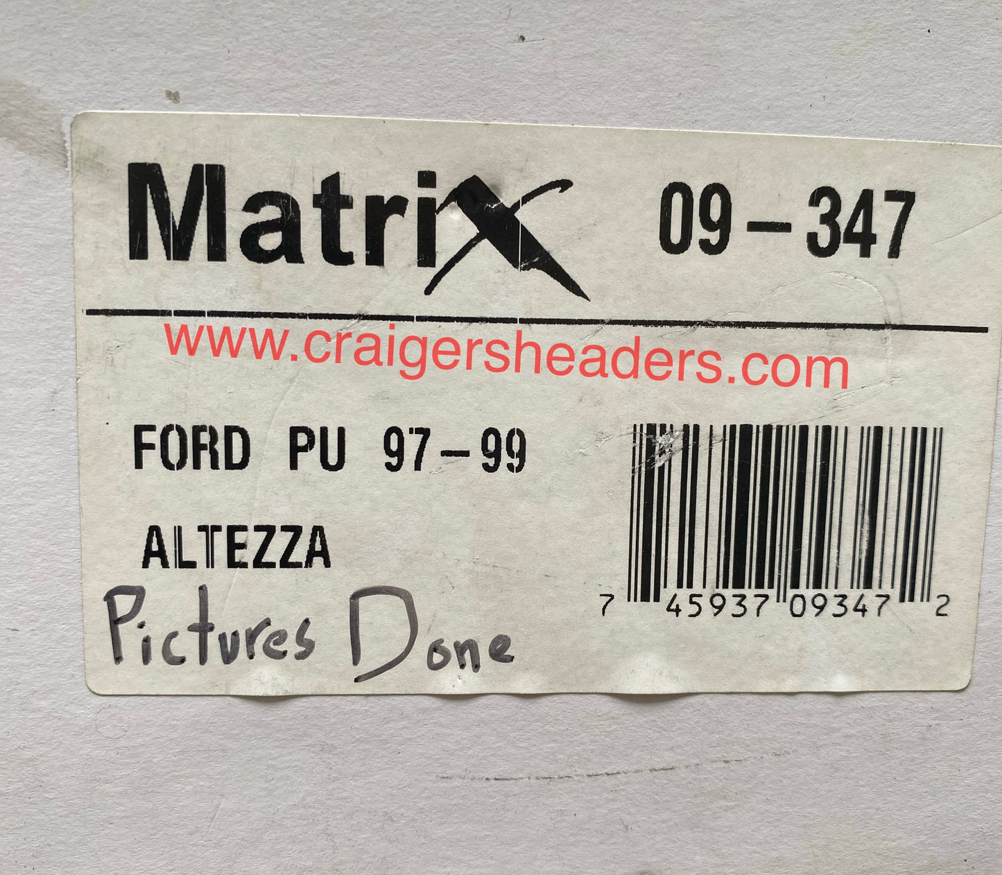 Matrix Altezza Tail Lights - PN: 09-347 - 1997 - 1999 Ford Pick Up.