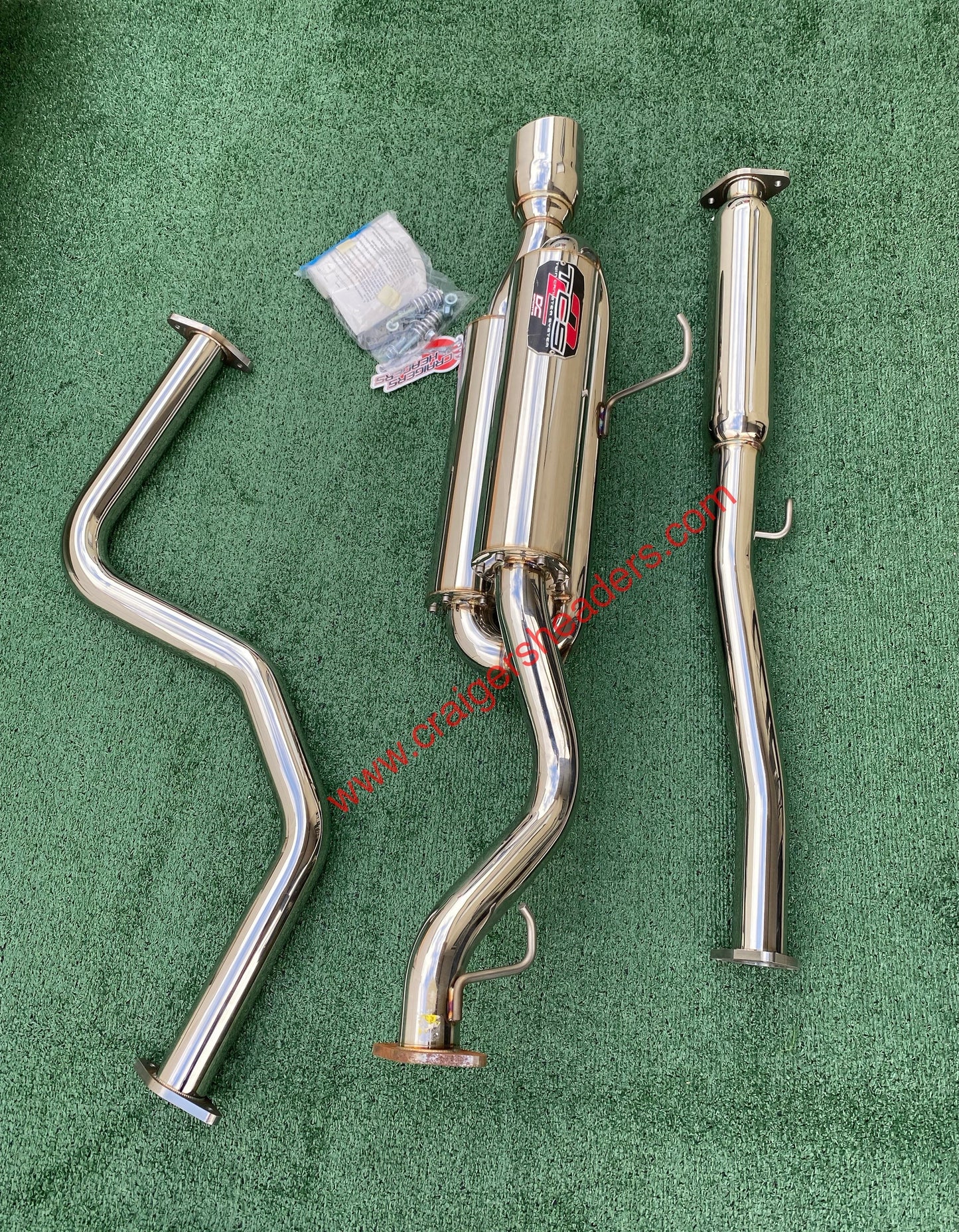 DC Sports Twin Canister Exhaust System - TCS 7021 - 99-00 Honda Civic