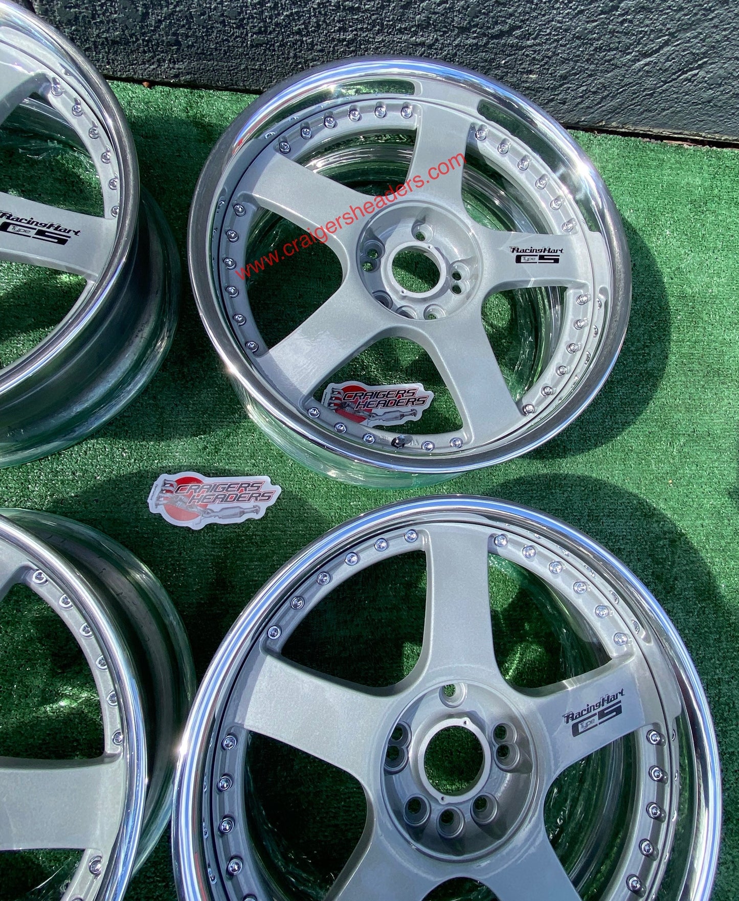 Racing Hart Type C5’s - 4x114 & 5x114 - 18 x 8.5” +38 Offset ~ Square Setup