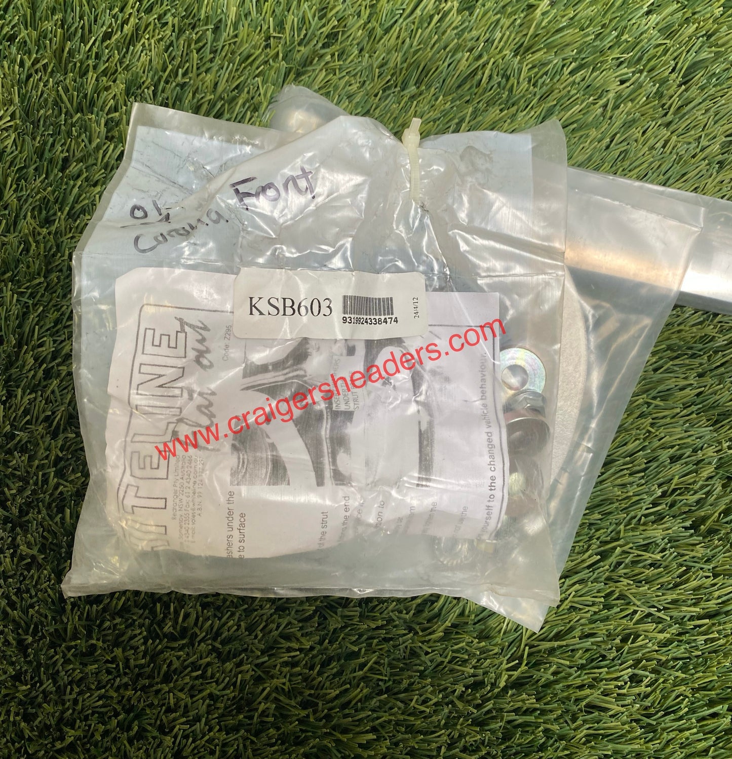 Whiteline Front Strut Tower Brace Bar - Toyota Corolla 2001-2007 - KSB603