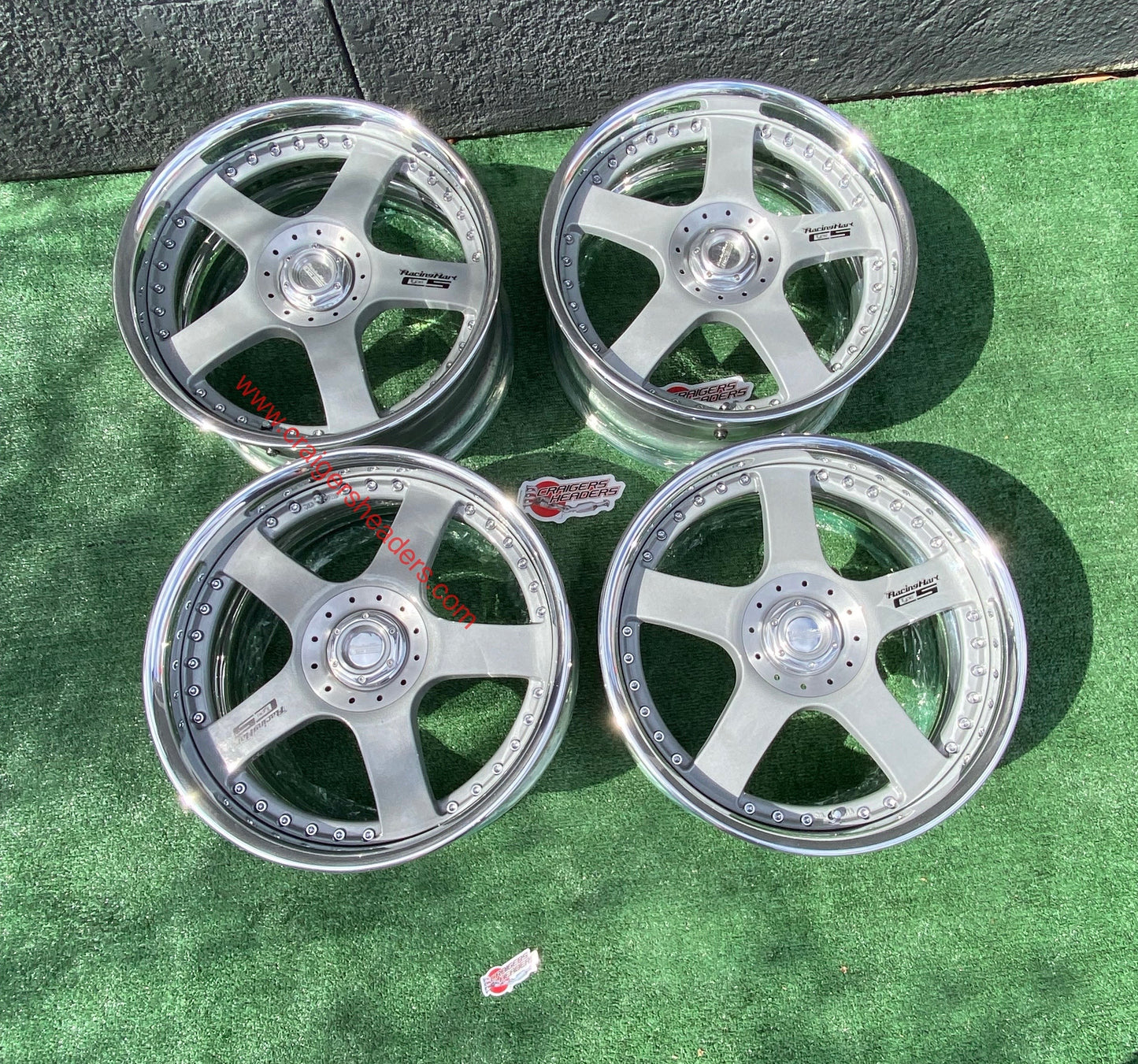Racing Hart Type C5’s - 4x114 & 5x114 - 18 x 8.5” +38 Offset ~ Square Setup
