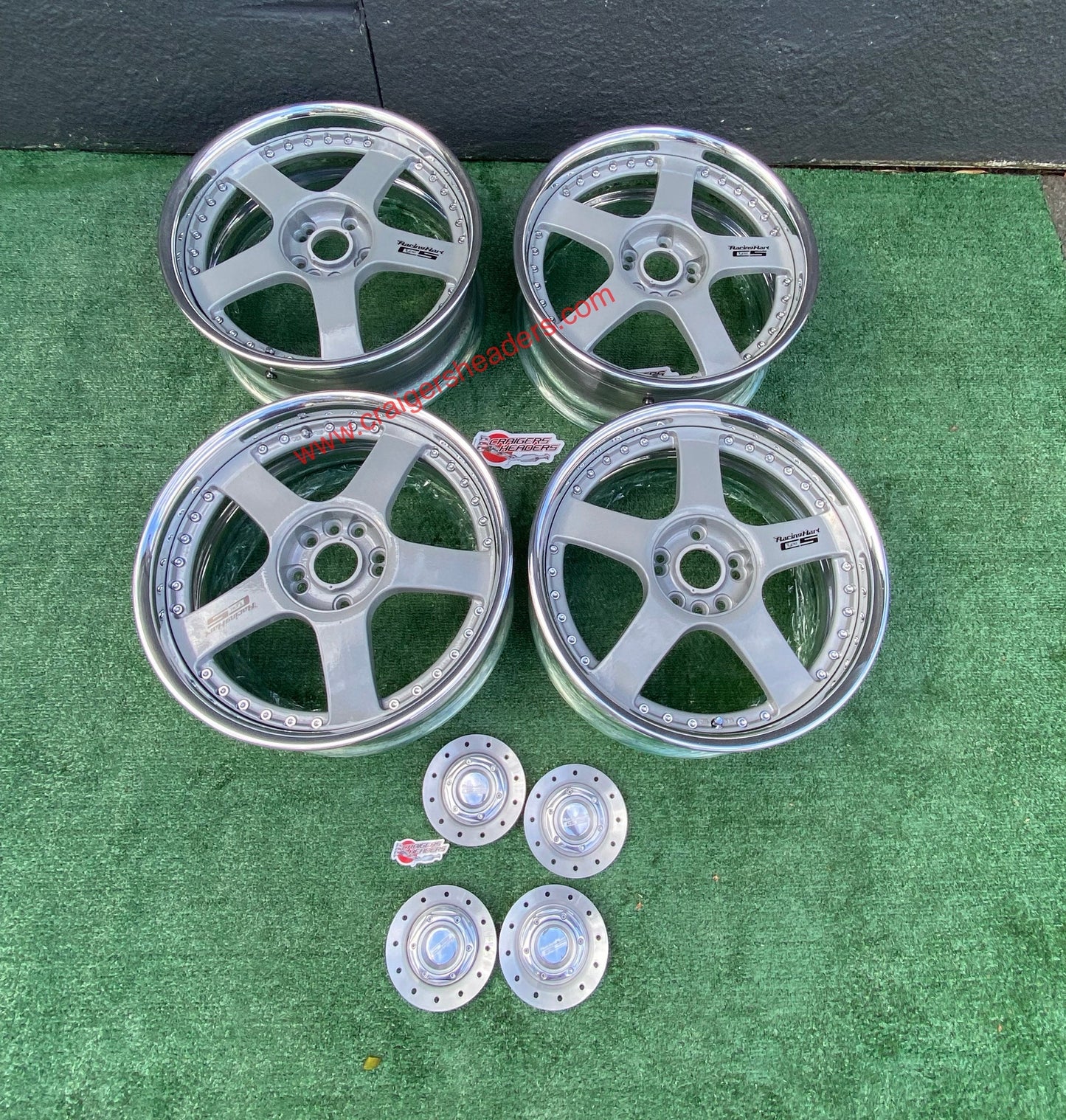 Racing Hart Type C5’s - 4x114 & 5x114 - 18 x 8.5” +38 Offset ~ Square Setup