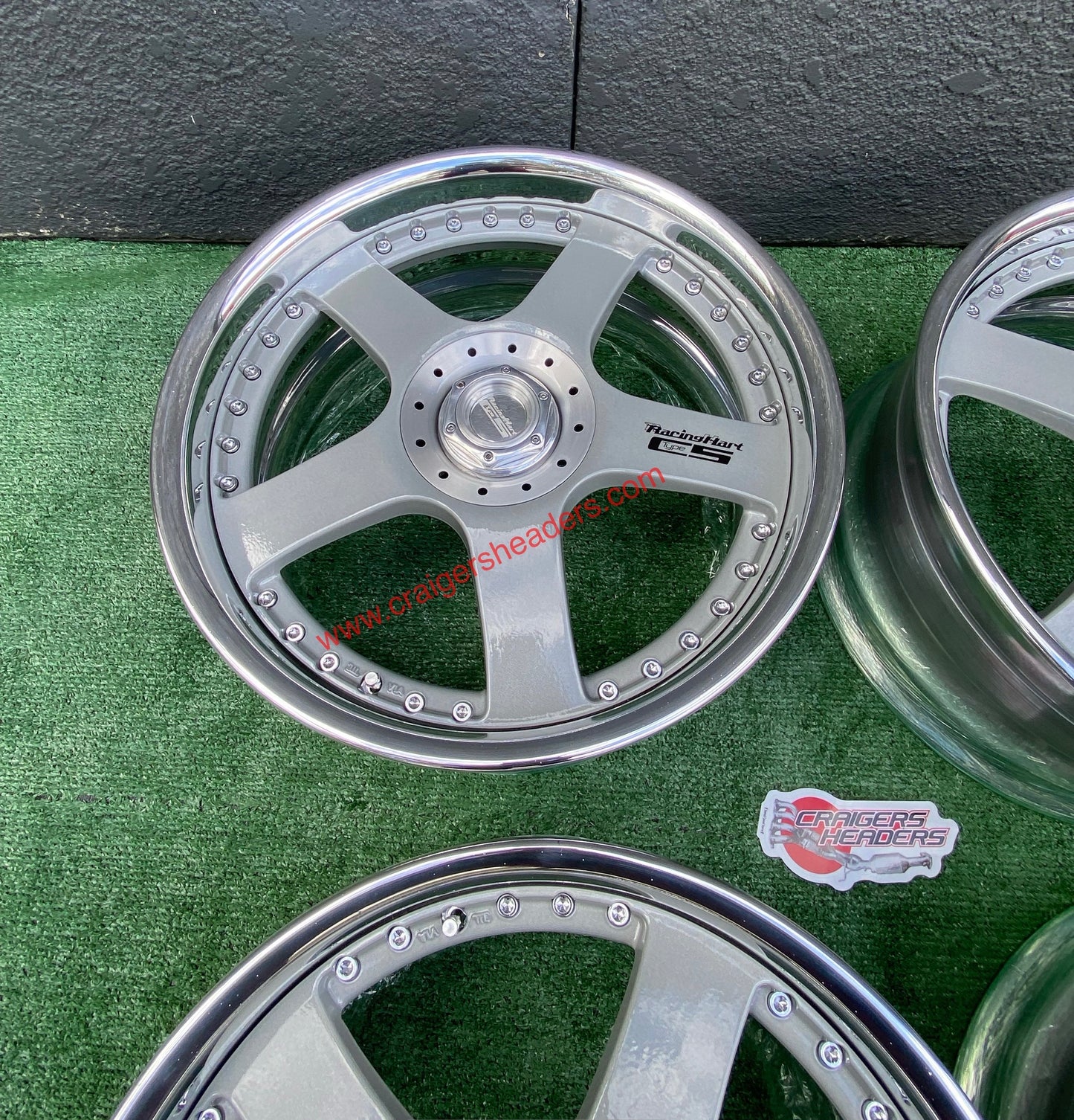 Racing Hart Type C5’s - 4x114 & 5x114 - 18 x 8.5” +38 Offset ~ Square Setup