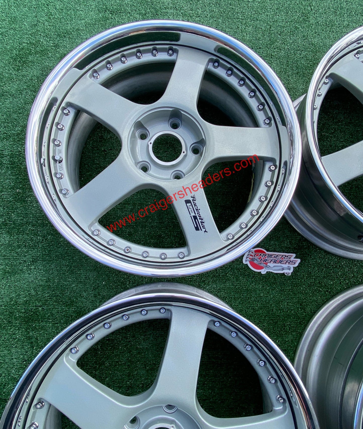 Racing Hart Type C5’s - 5x114 - 18 x 8.5” +44 Offset ~ Square Setup