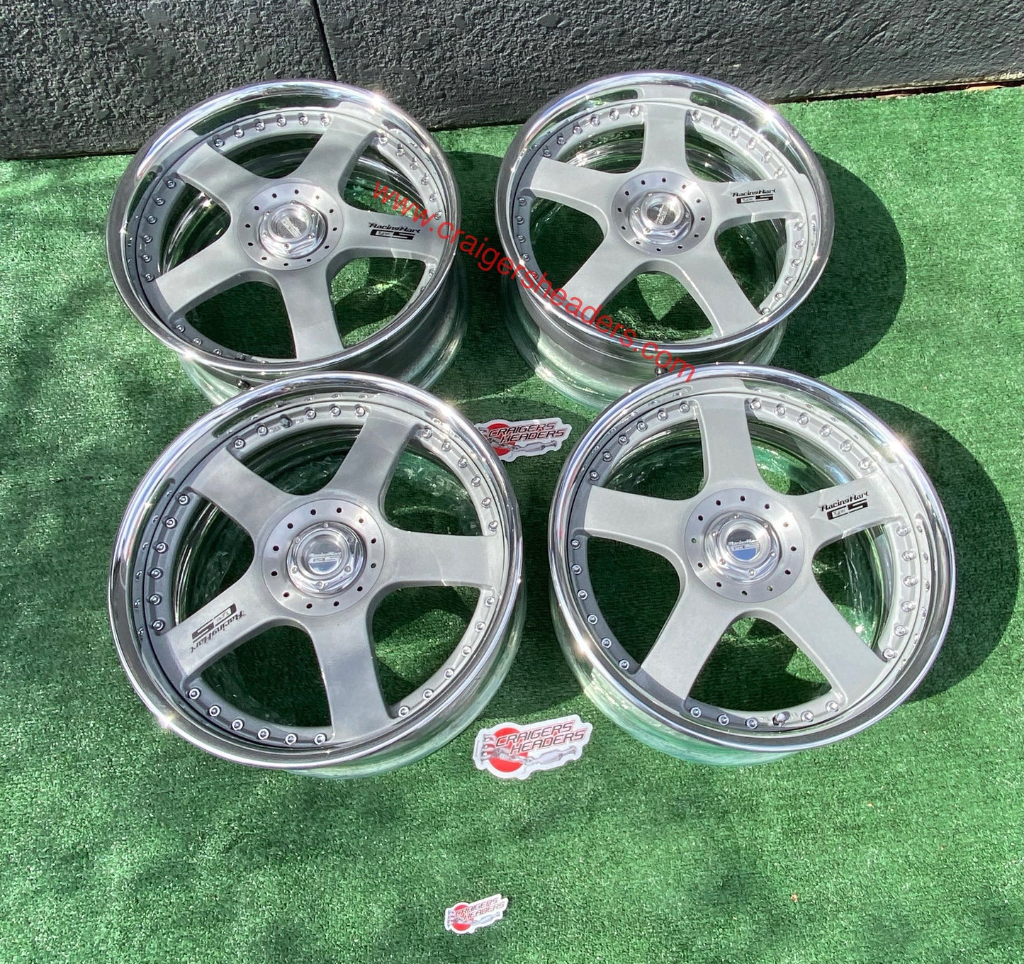 Racing Hart Type C5’s - 4x114 & 5x114 - 18 x 8.5” +38 Offset ~ Square Setup