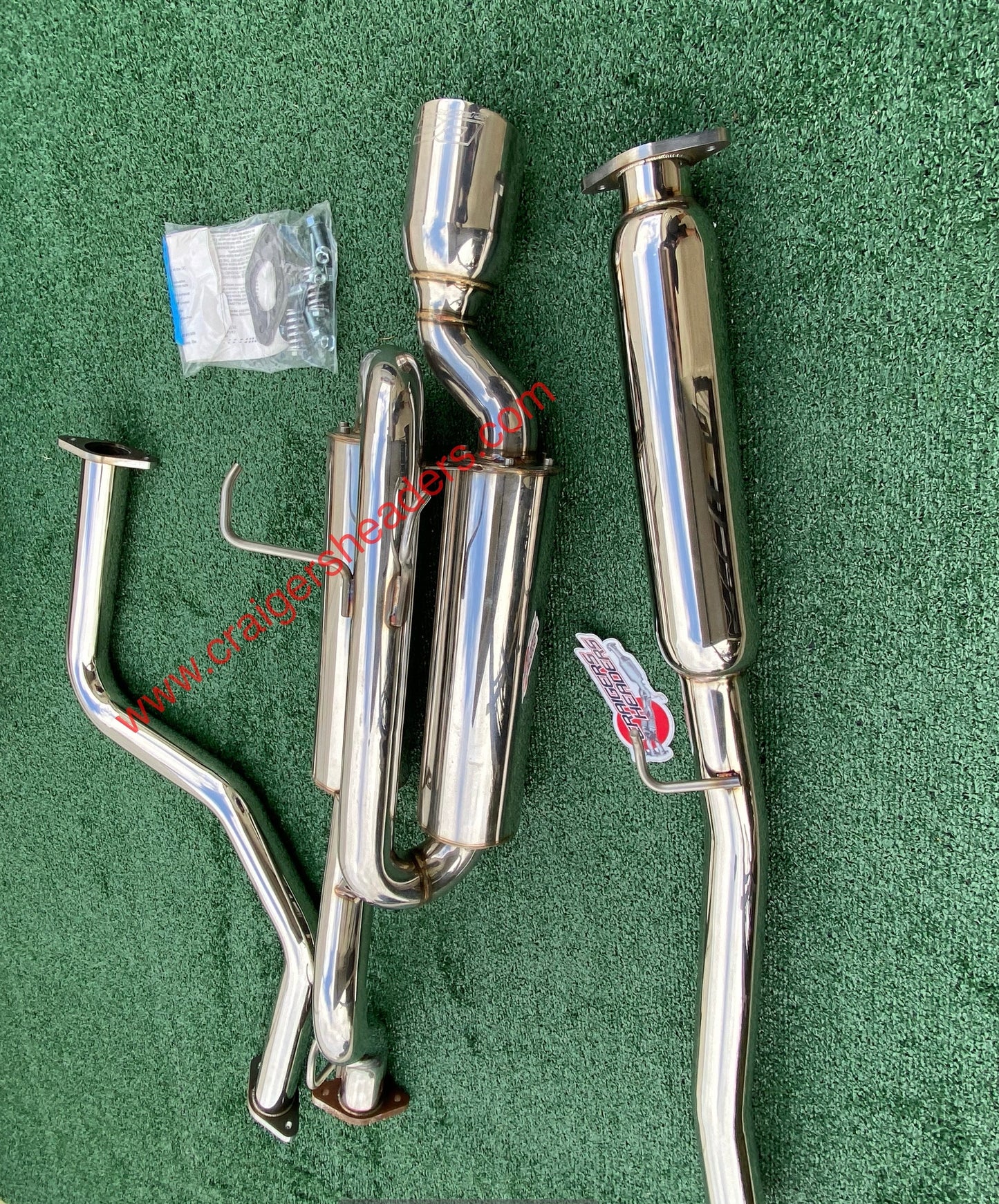 DC Sports Twin Canister Exhaust System - TCS 7021 - 99-00 Honda Civic