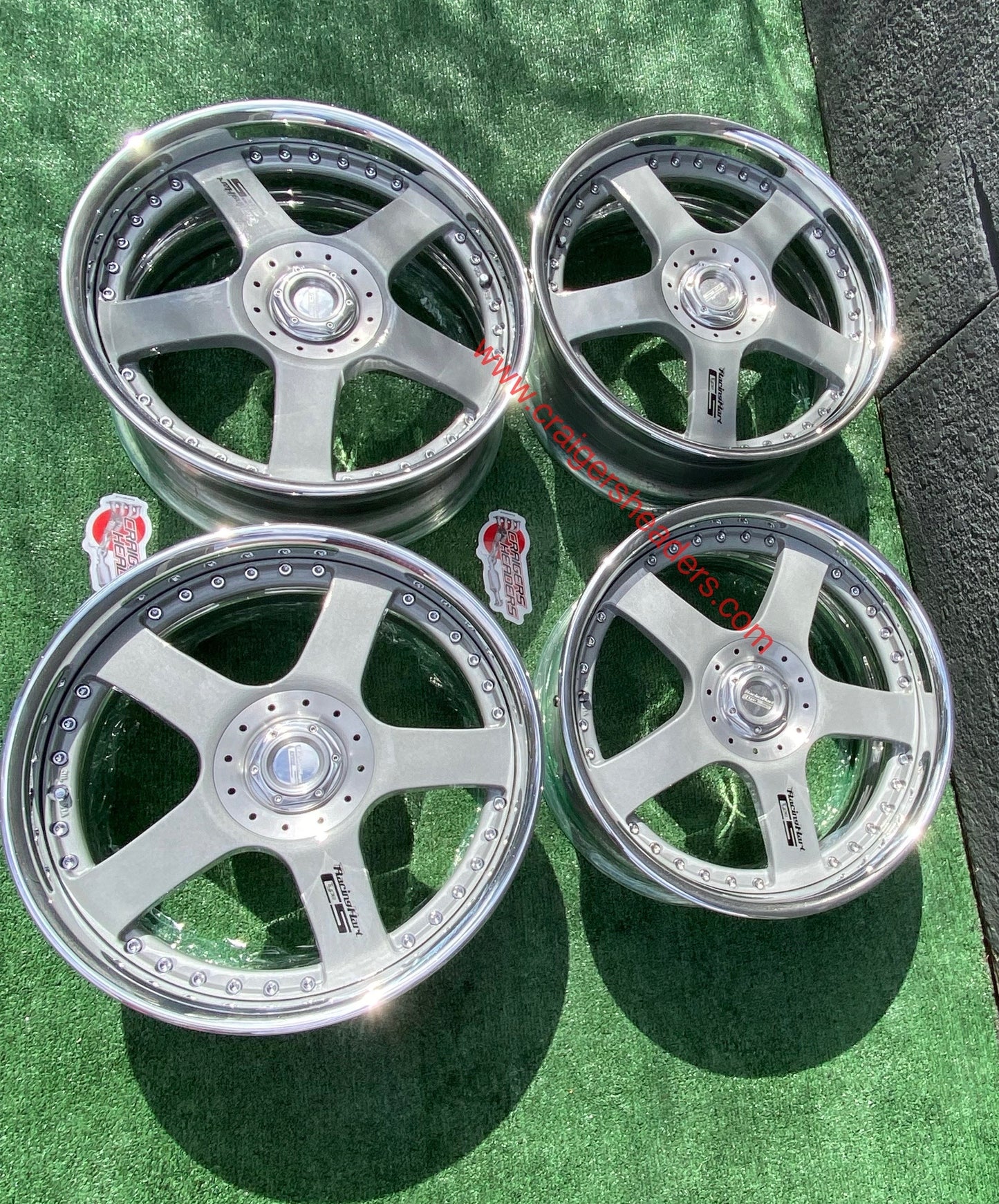 Racing Hart Type C5’s - 4x114 & 5x114 - 18 x 8.5” +38 Offset ~ Square Setup