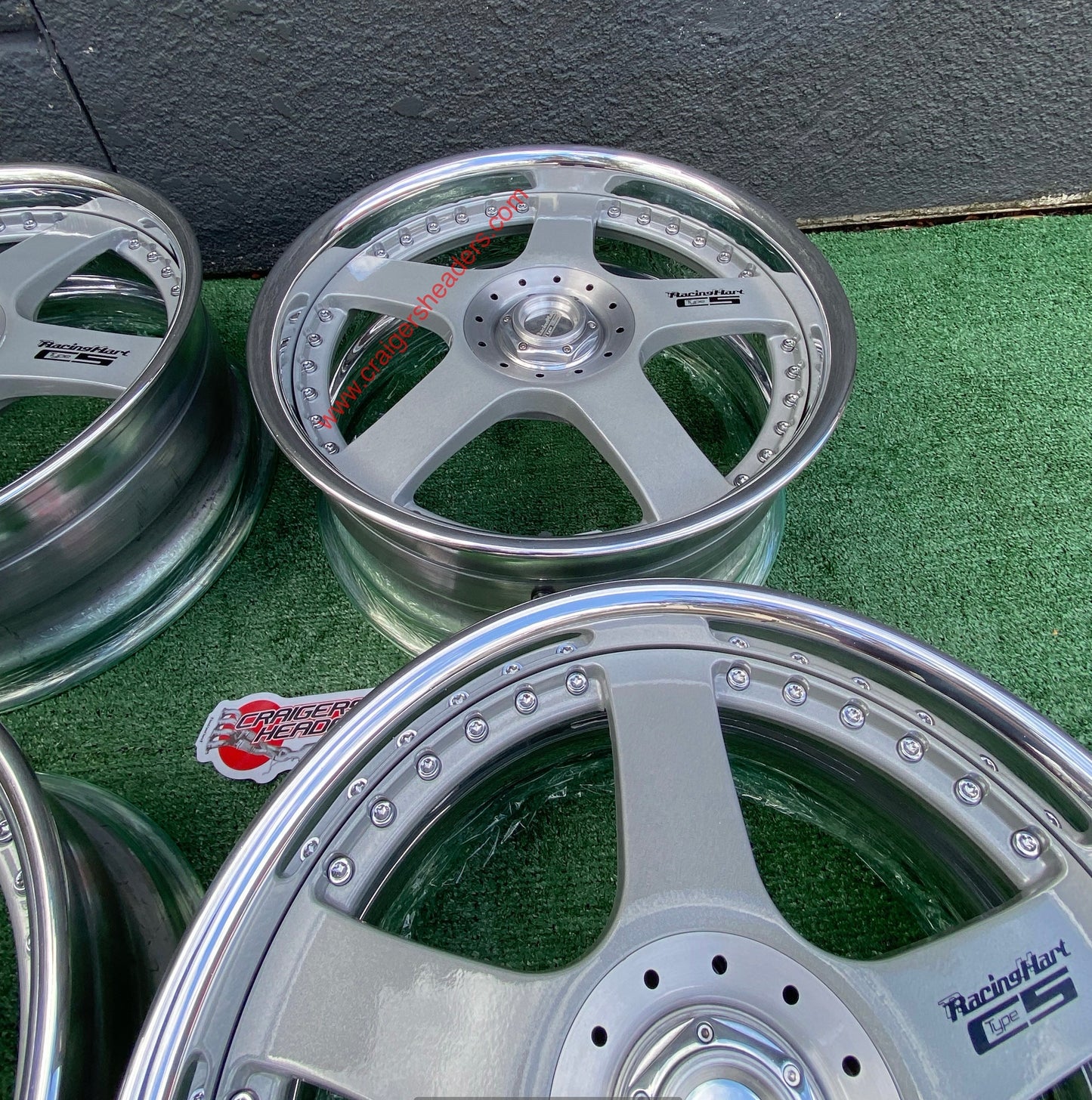 Racing Hart Type C5’s - 4x114 & 5x114 - 18 x 8.5” +38 Offset ~ Square Setup