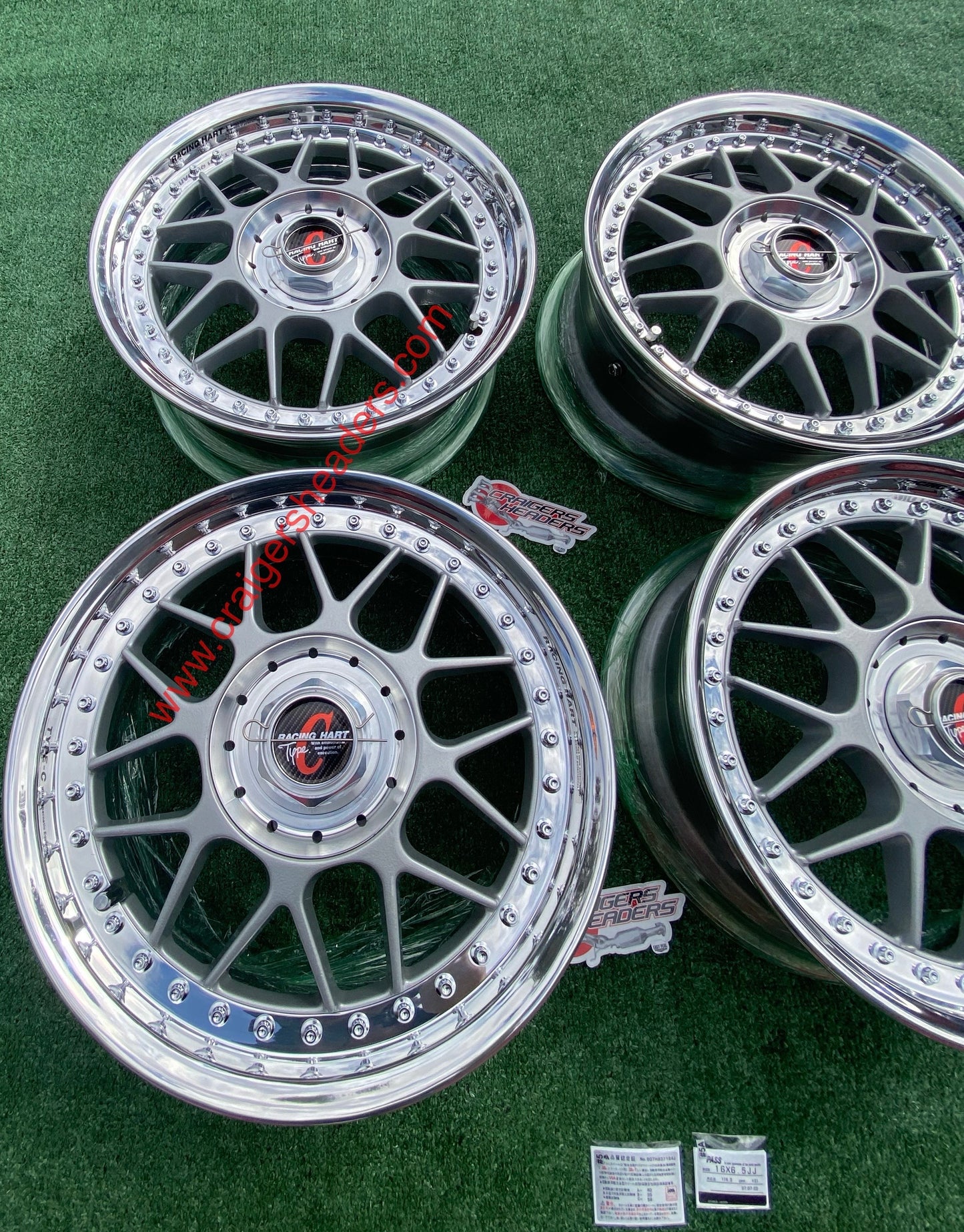 Racing Hart Type C’s - 4x114 & 5x114 - 16 x 6.5" +31 Offset