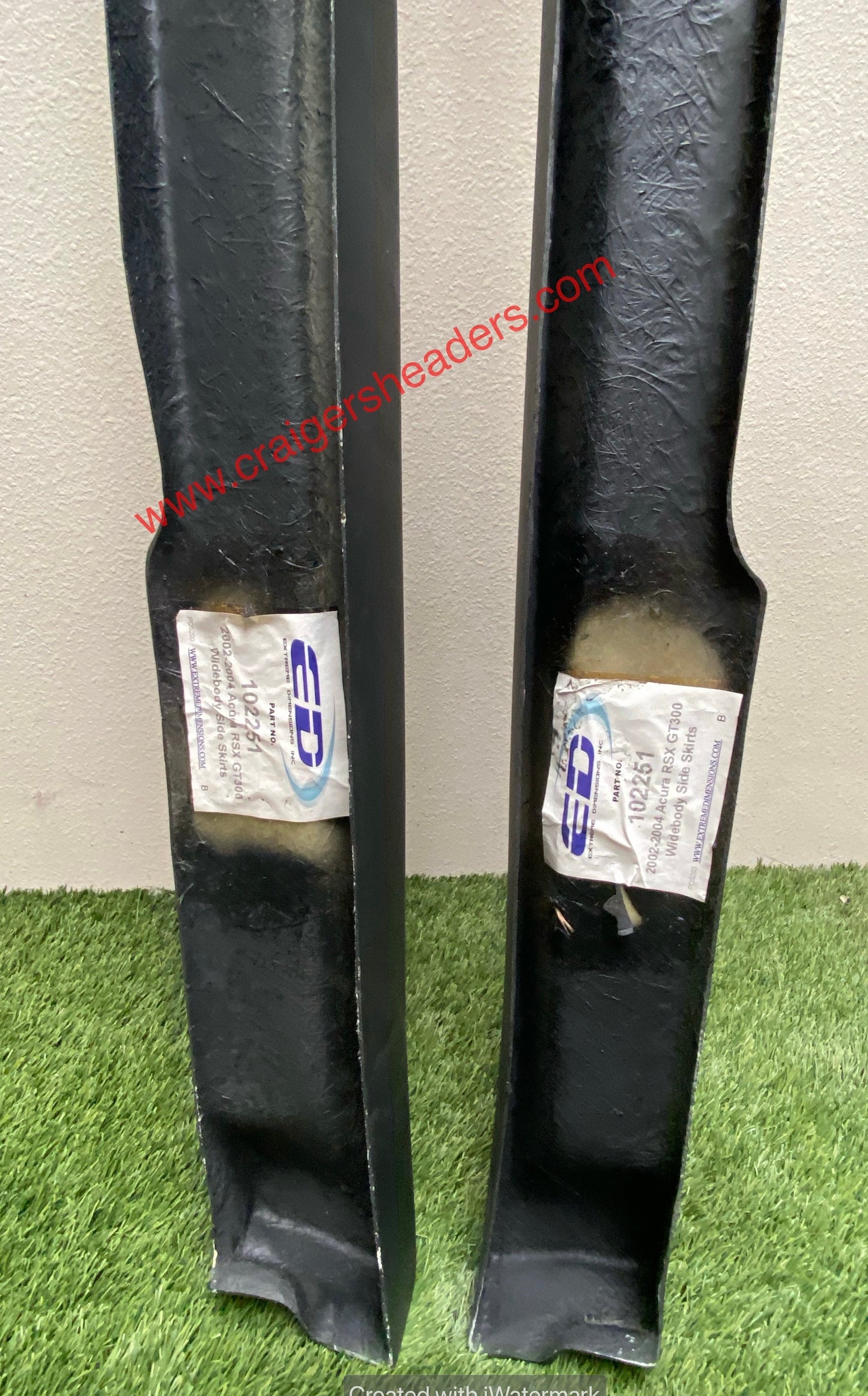 Extreme Dimensions 2002-2004 Acura RSX Duraflex GT300 Wide Body Side Skirts - "LOCAL PICKUP ONLY"