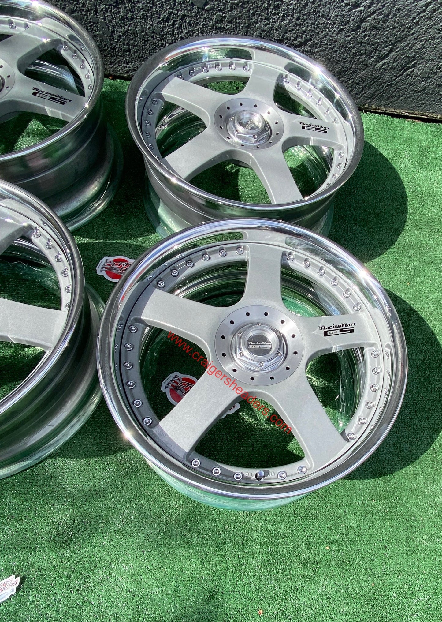 Racing Hart Type C5’s - 4x114 & 5x114 - 18 x 8.5” +38 Offset ~ Square Setup