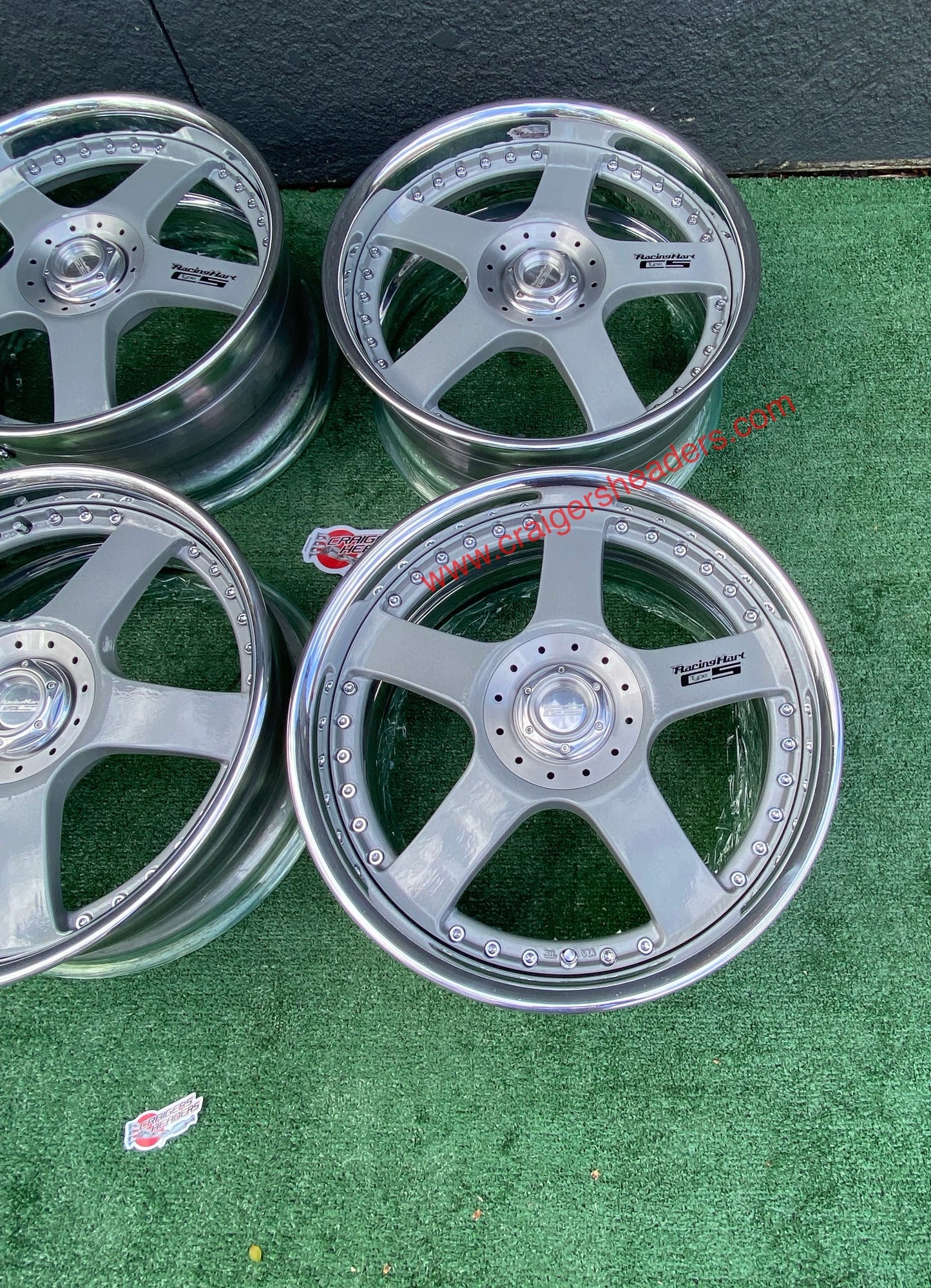 Racing Hart Type C5’s - 4x114 & 5x114 - 18 x 8.5” +38 Offset ~ Square Setup