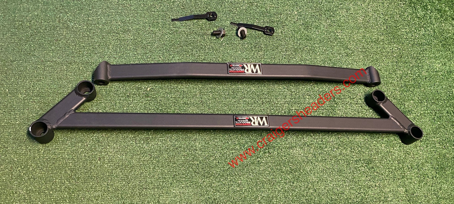 Weapon R - Front 4-Point Under Brace/Lower Tie Bar (2PC Set) 2002-2006 Honda Fit