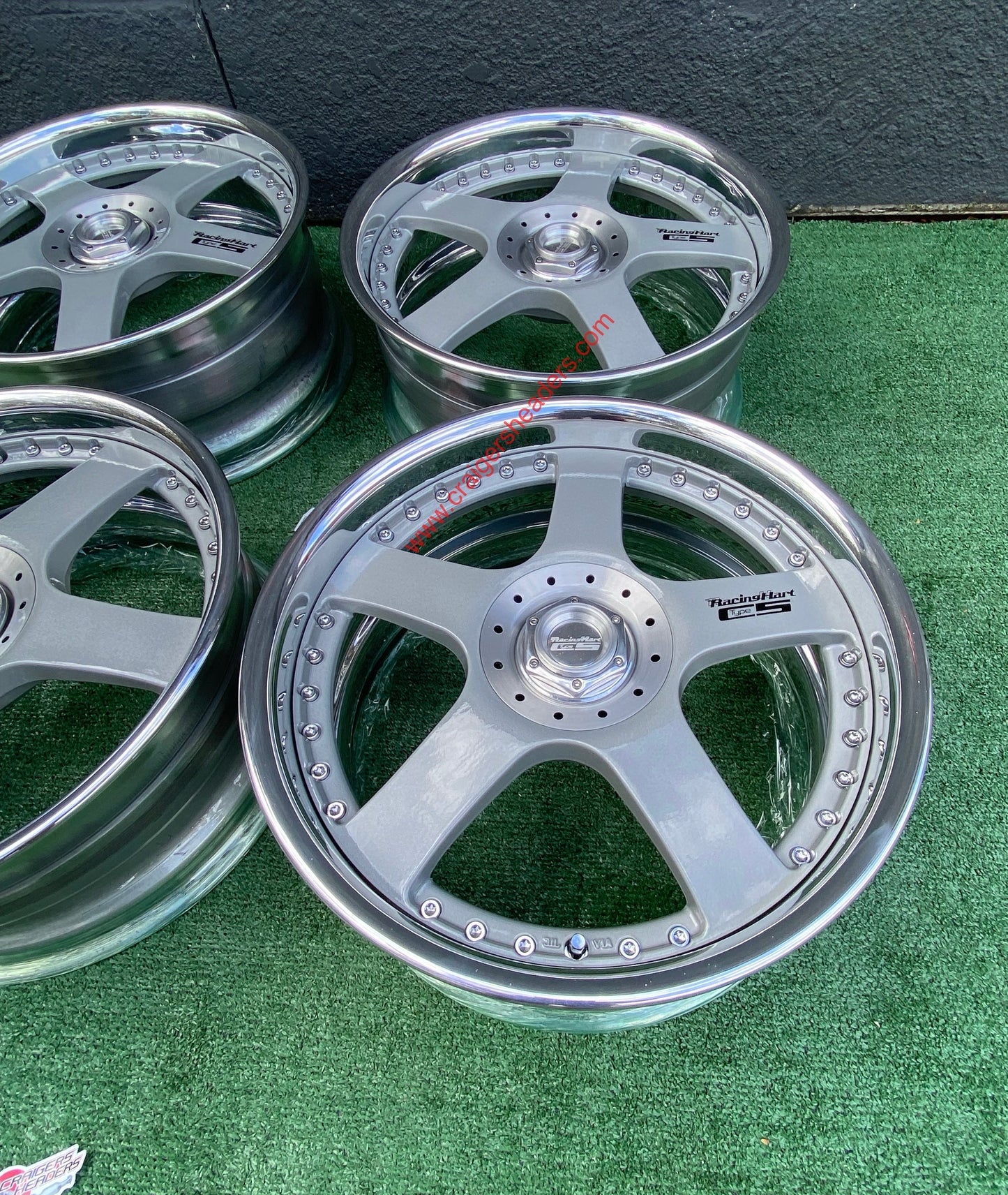Racing Hart Type C5’s - 4x114 & 5x114 - 18 x 8.5” +38 Offset ~ Square Setup