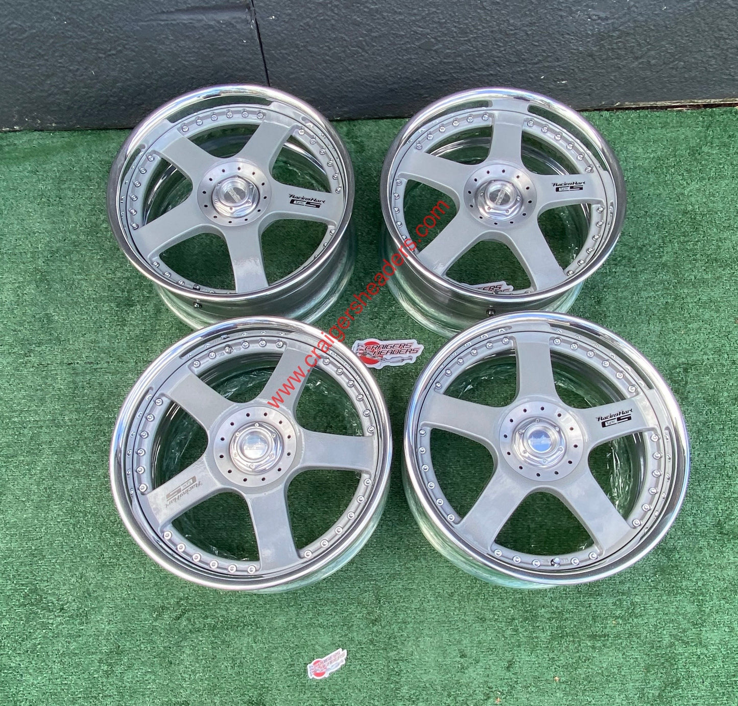 Racing Hart Type C5’s - 4x114 & 5x114 - 18 x 8.5” +38 Offset ~ Square Setup