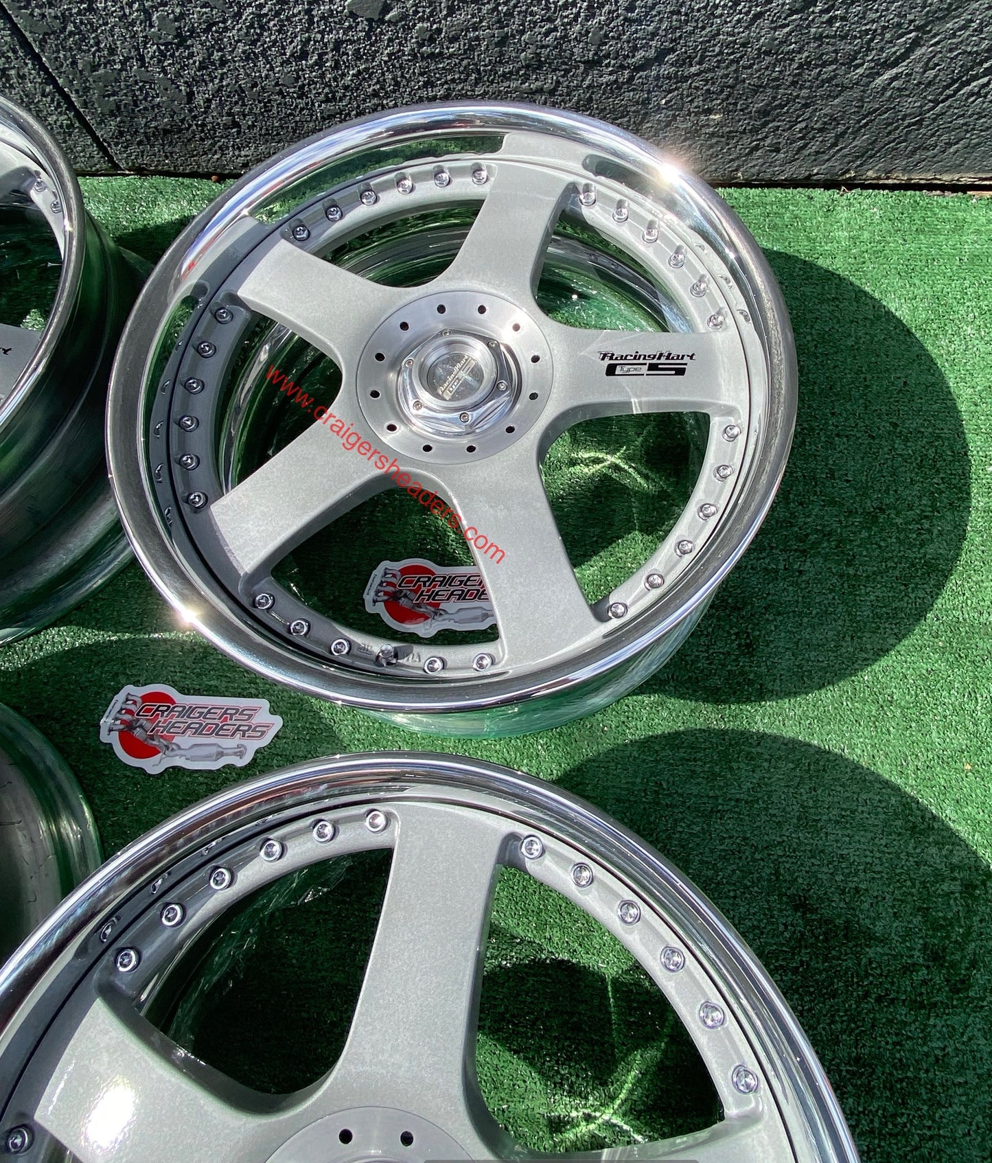 Racing Hart Type C5’s - 4x114 & 5x114 - 18 x 8.5” +38 Offset ~ Square Setup