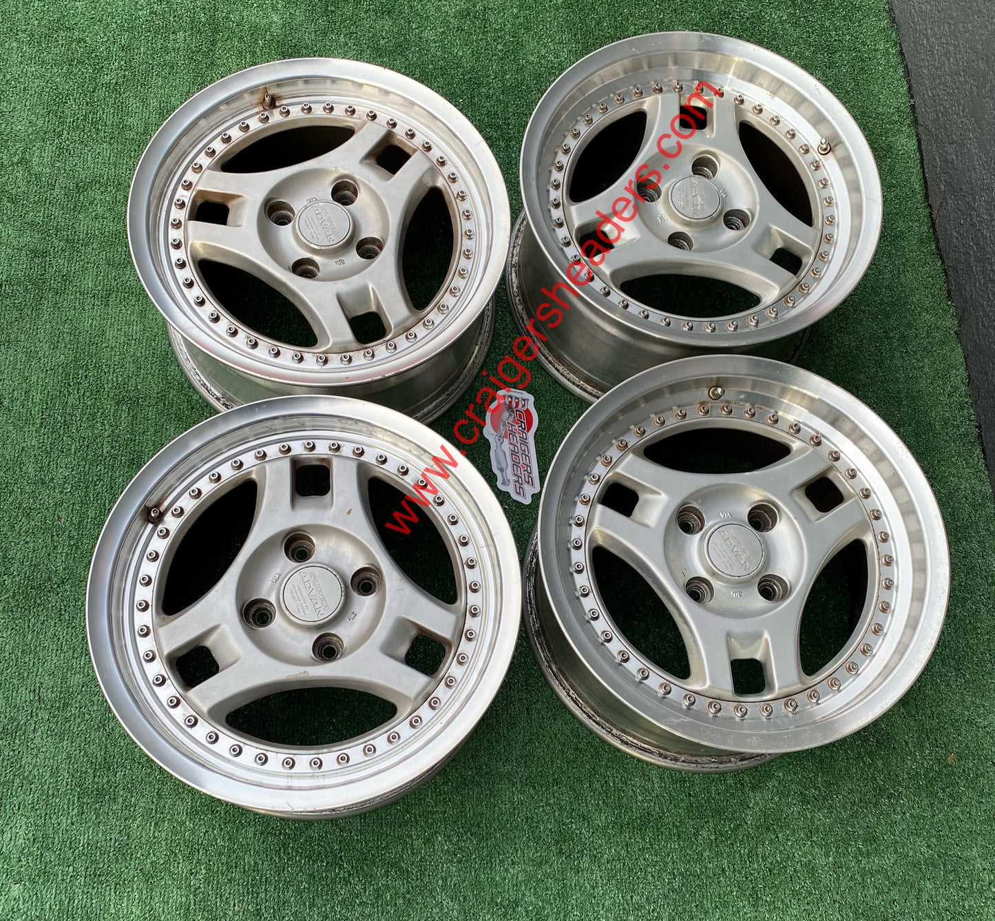 Super Advan SA3 Wheels - 4x114 - 16 x 7 and 16 x 8" Staggered"- Perfect Refinish Canidate