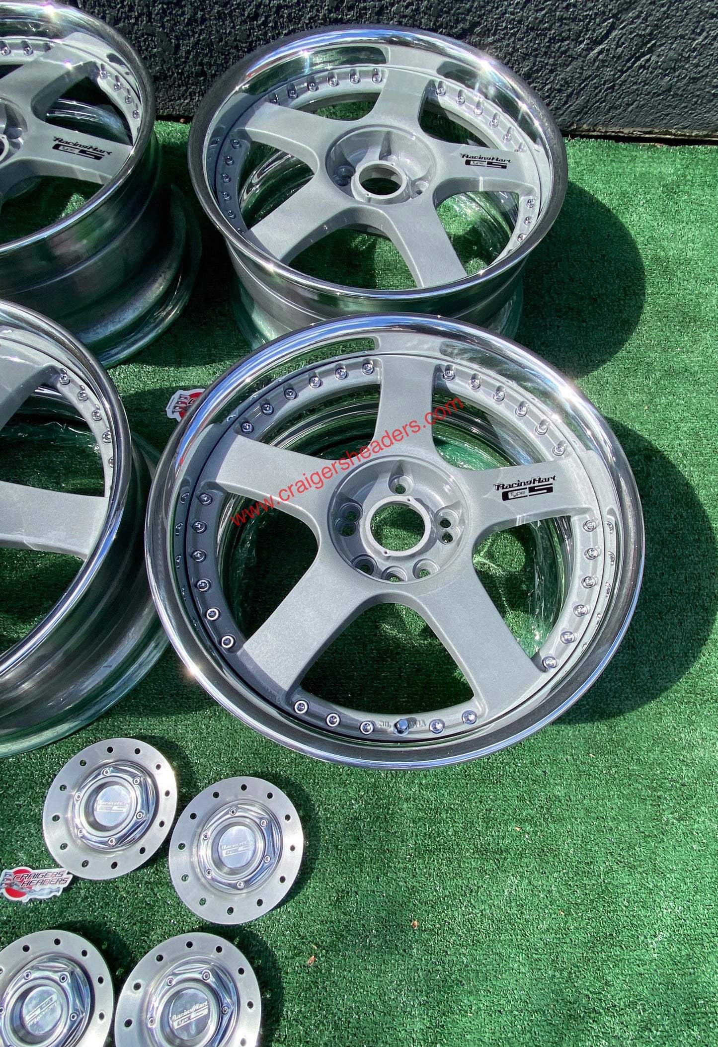 Racing Hart Type C5’s - 4x114 & 5x114 - 18 x 8.5” +38 Offset ~ Square Setup