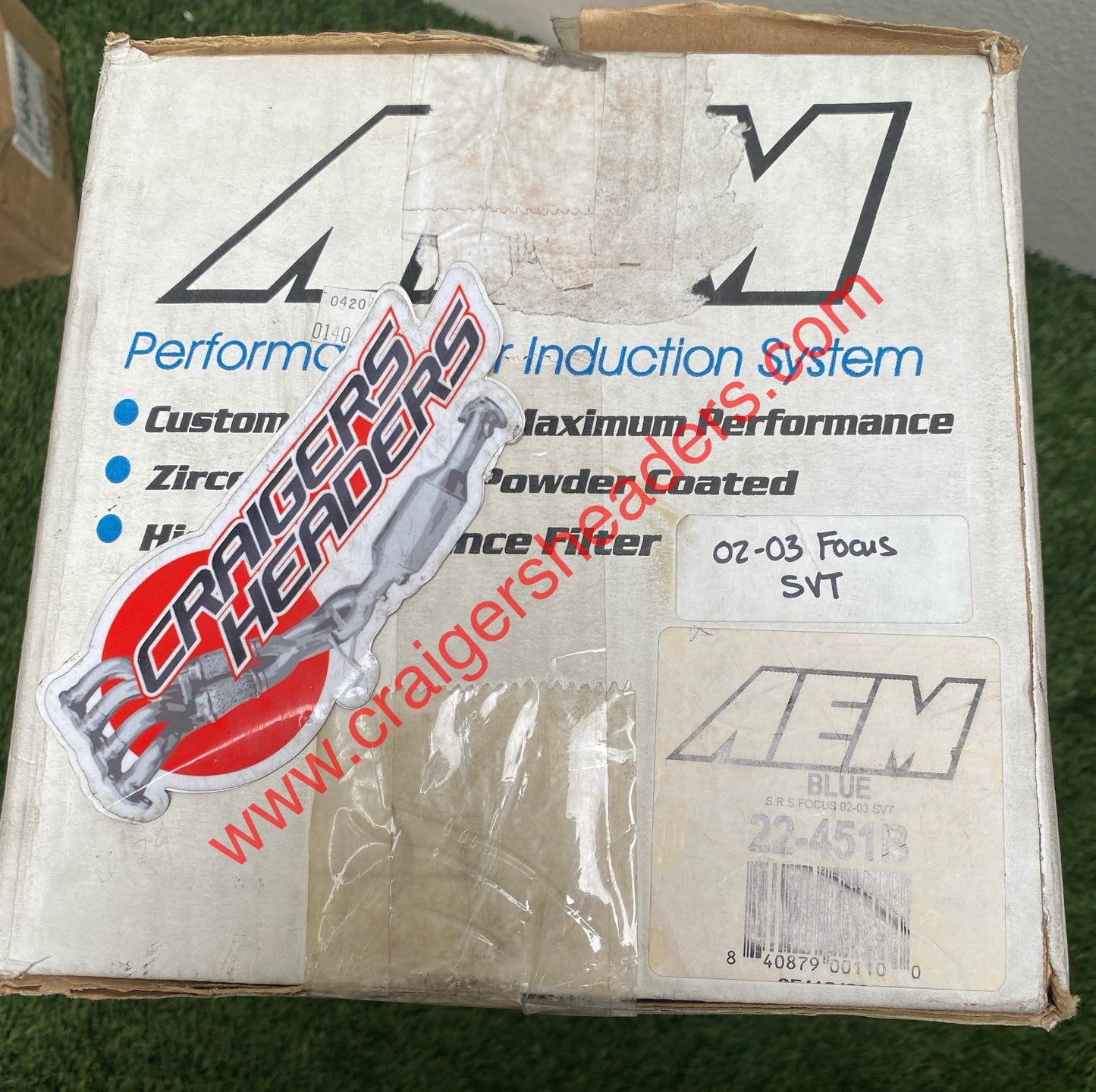 AEM 2002-2004 Ford Focus SVT 2.0L Short Ram Air Intake- 22-451