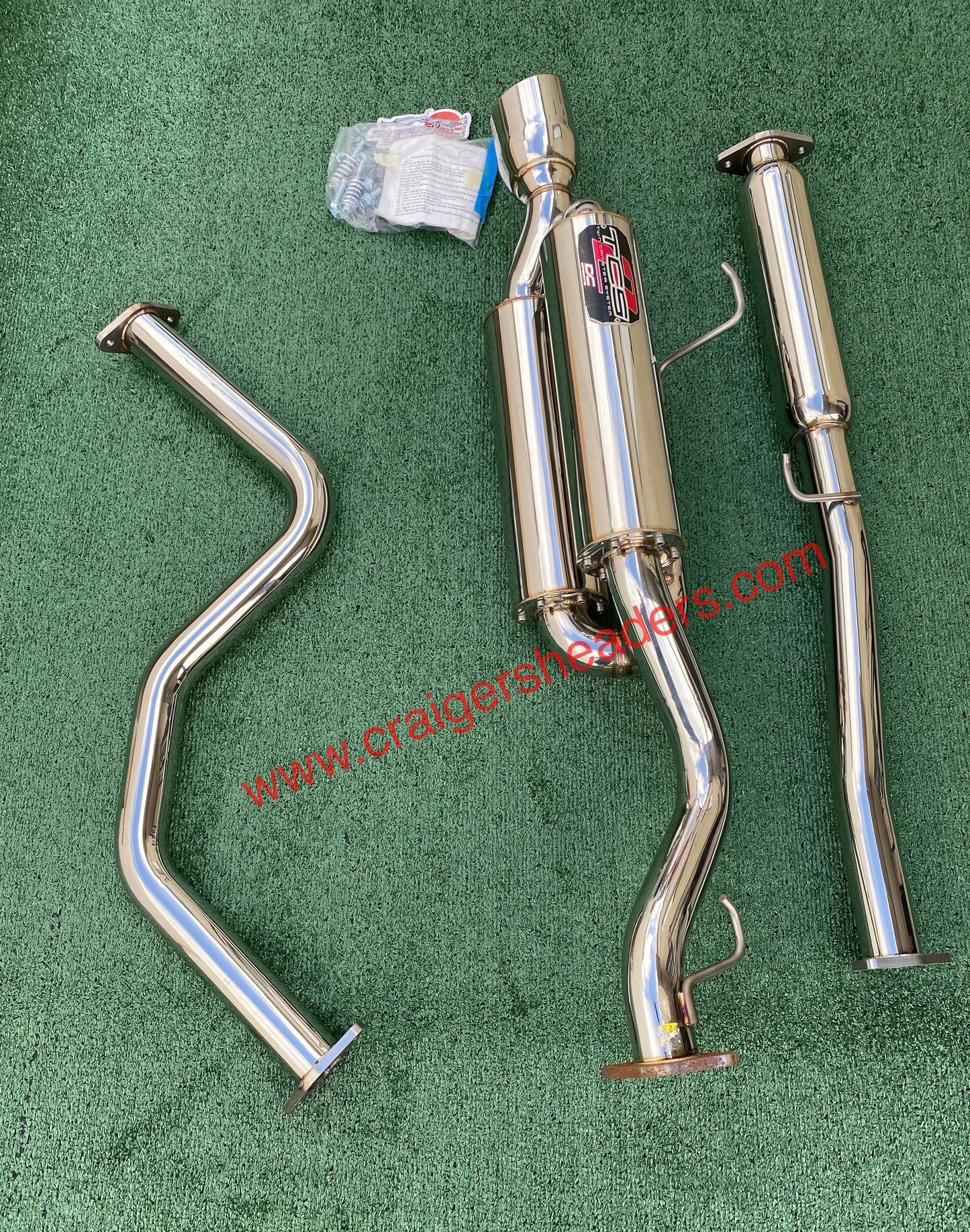 DC Sports Twin Canister Exhaust System - TCS 7021 - 99-00 Honda Civic