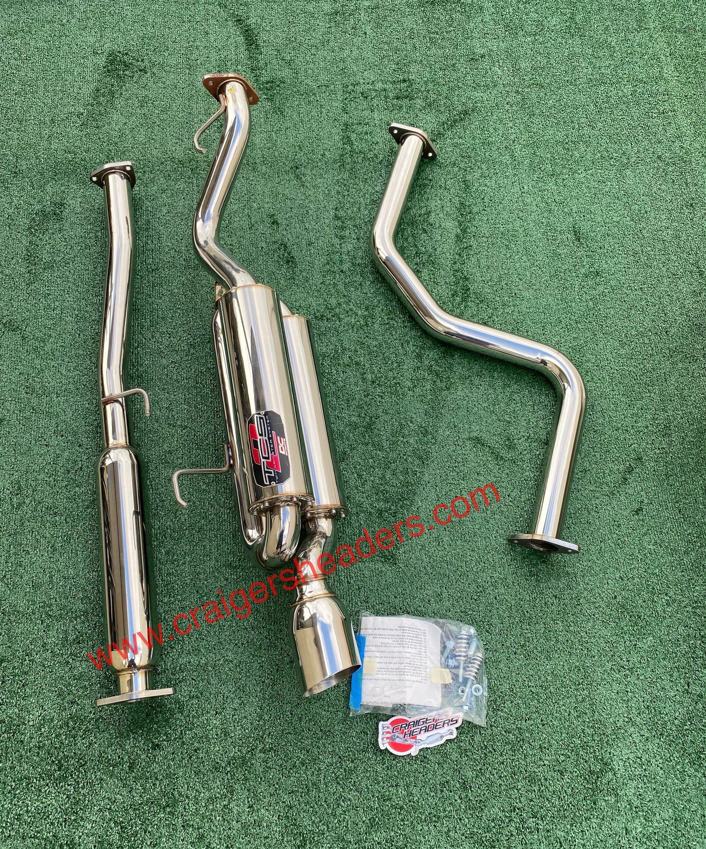 DC Sports Twin Canister Exhaust System - TCS 7021 - 99-00 Honda Civic