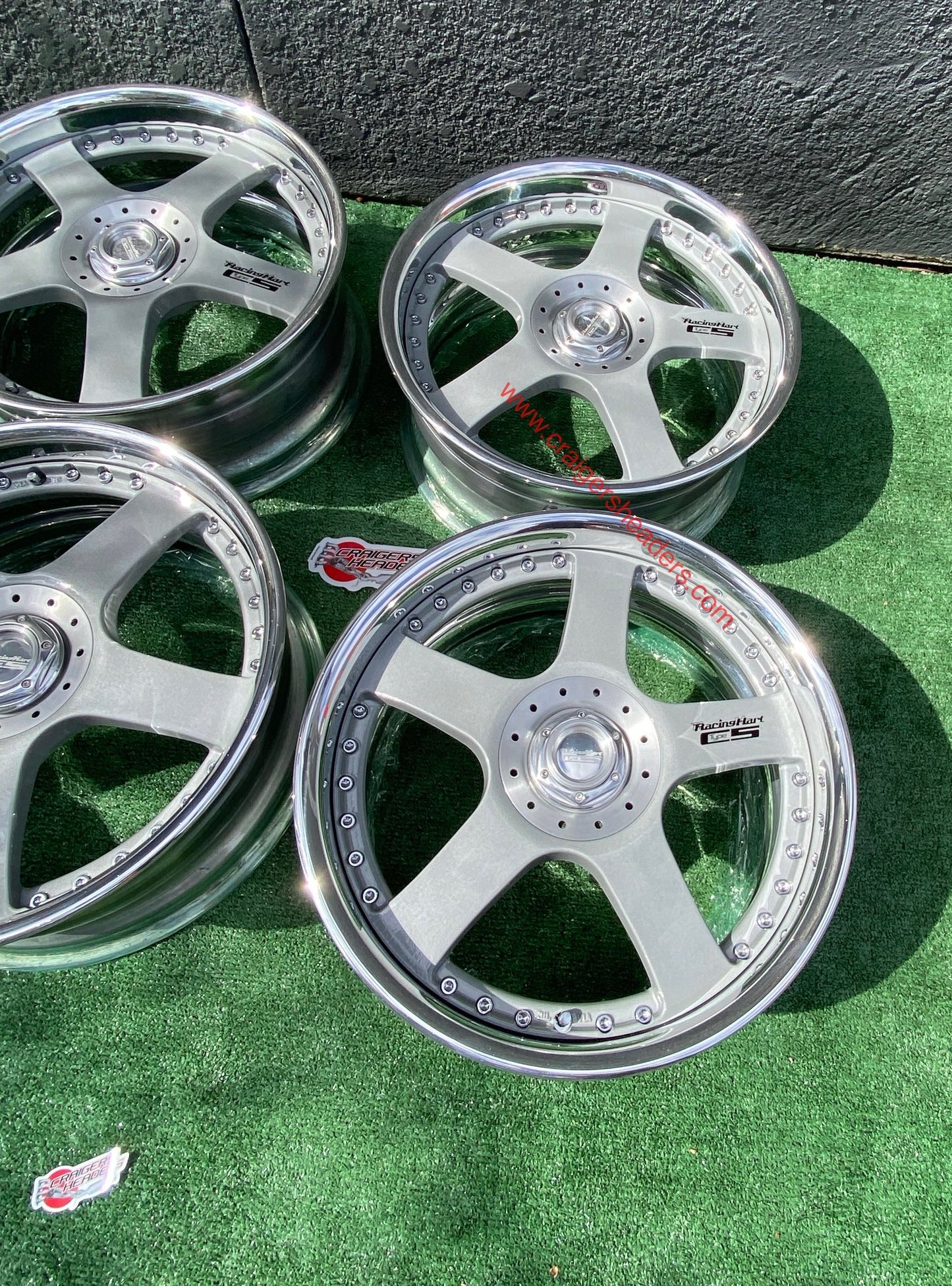 Racing Hart Type C5’s - 4x114 & 5x114 - 18 x 8.5” +38 Offset ~ Square Setup