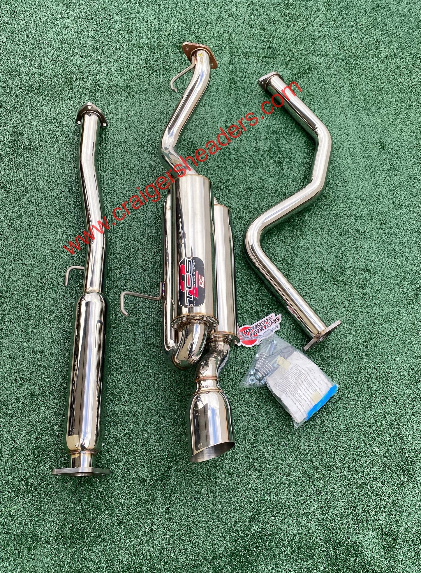 DC Sports Twin Canister Exhaust System - TCS 7021 - 99-00 Honda Civic