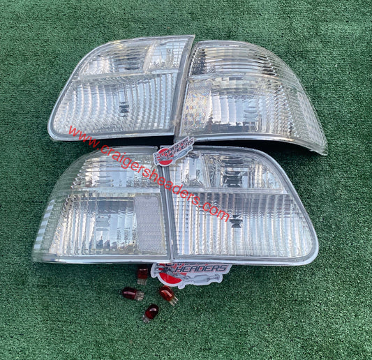 Clear White Rear Tail Light Lamp For Honda Civic Sedan 99-00