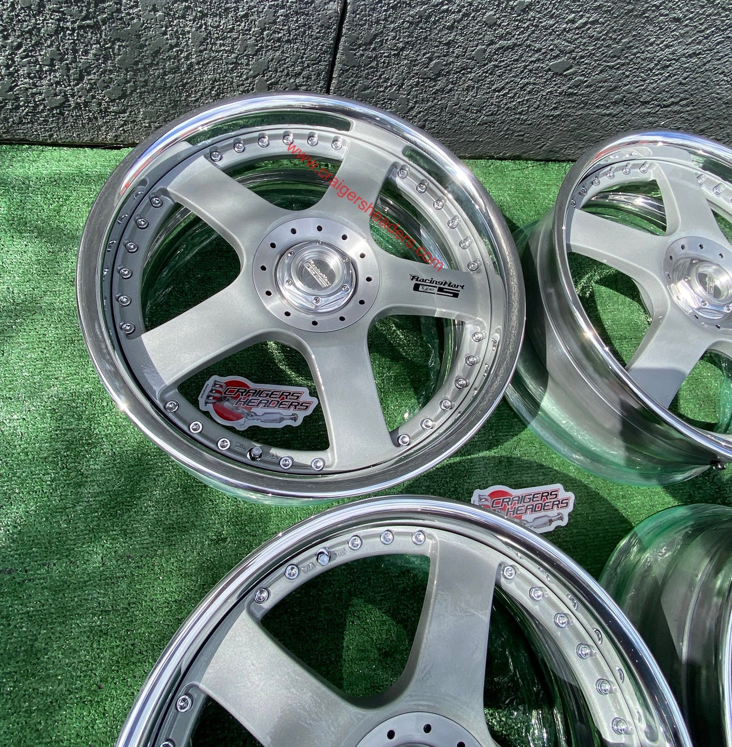 Racing Hart Type C5’s - 4x114 & 5x114 - 18 x 8.5” +38 Offset ~ Square Setup