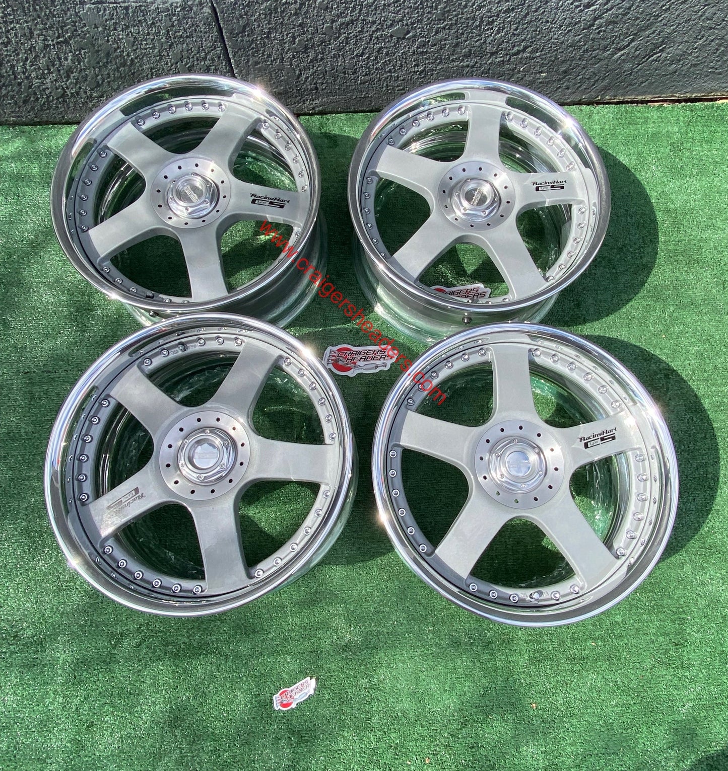 Racing Hart Type C5’s - 4x114 & 5x114 - 18 x 8.5” +38 Offset ~ Square Setup