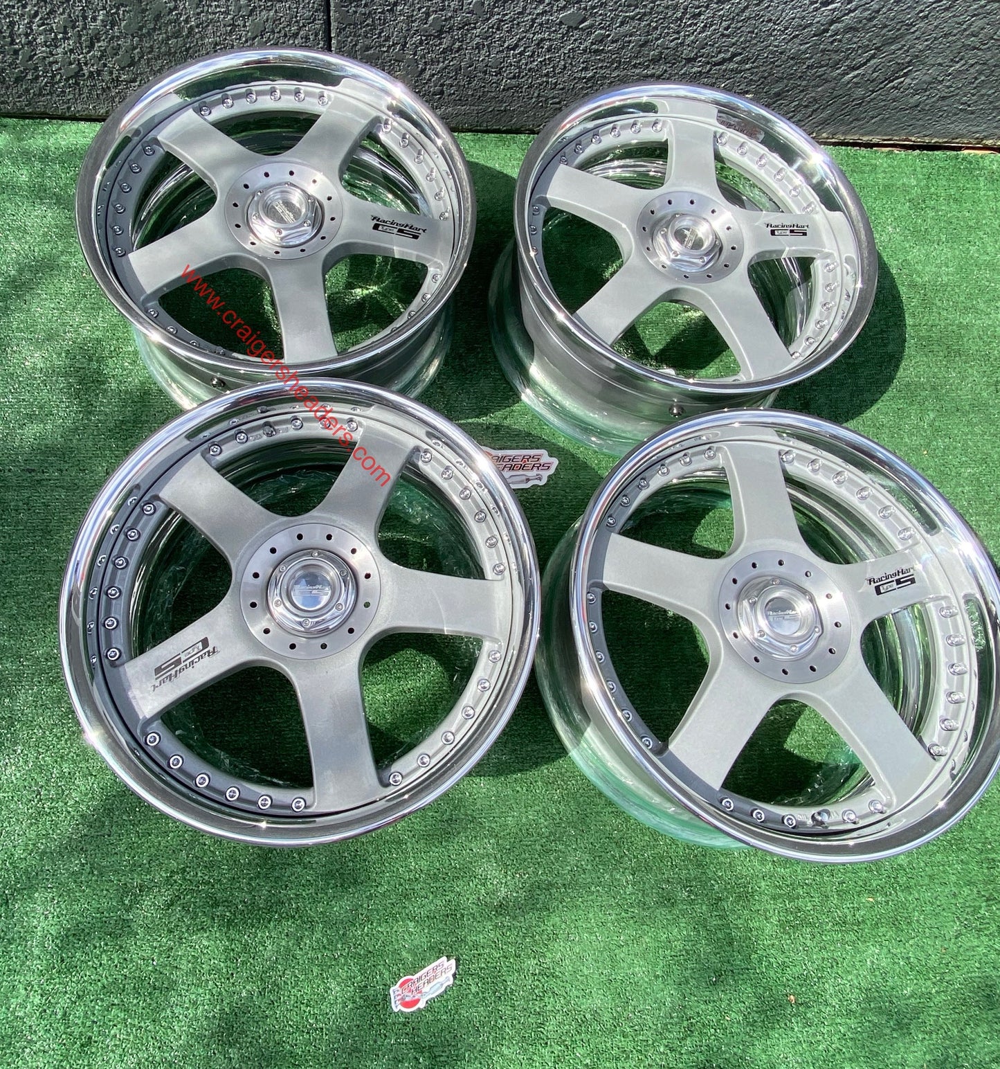 Racing Hart Type C5’s - 4x114 & 5x114 - 18 x 8.5” +38 Offset ~ Square Setup