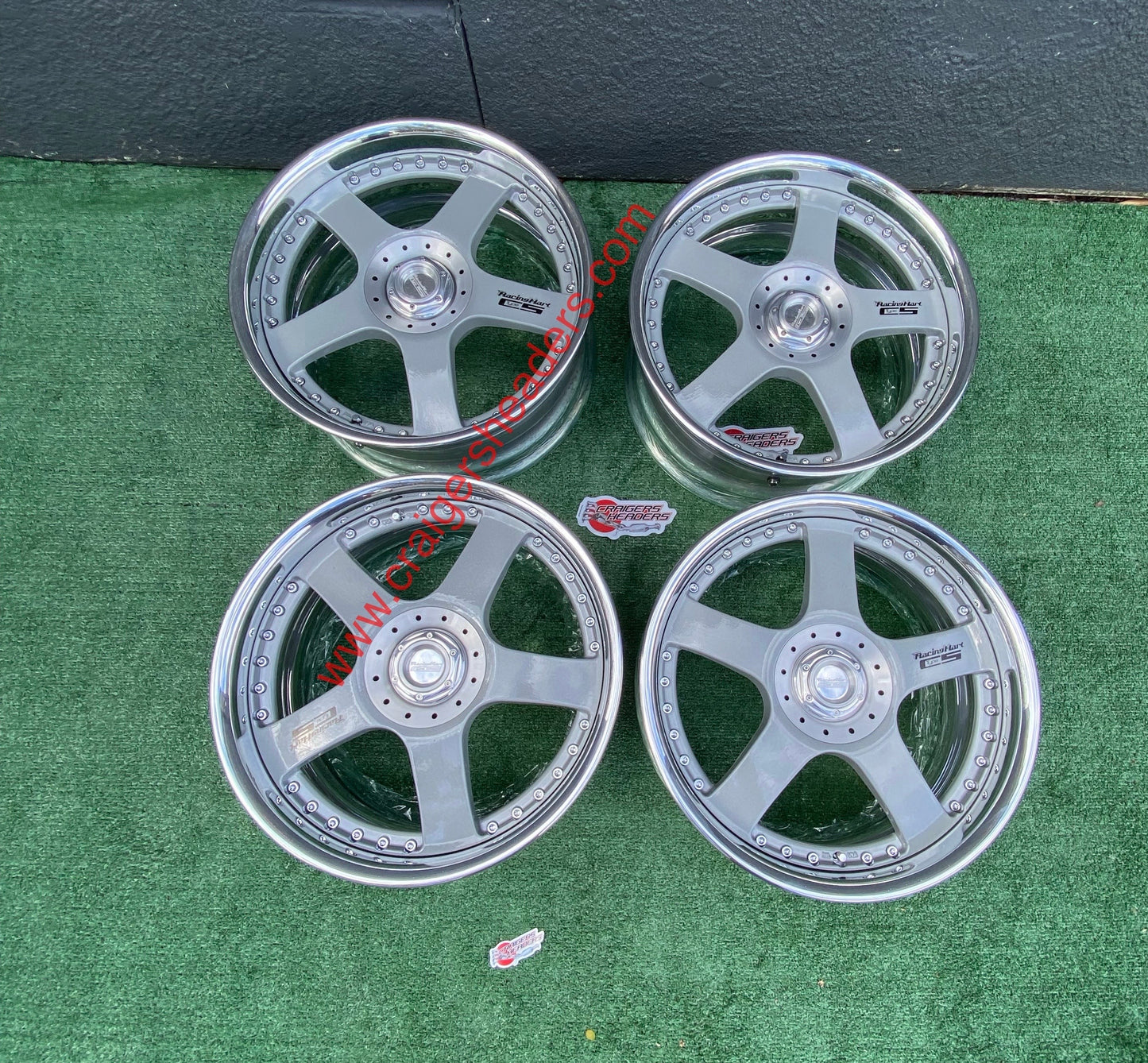 Racing Hart Type C5’s - 4x114 & 5x114 - 18 x 8.5” +38 Offset ~ Square Setup