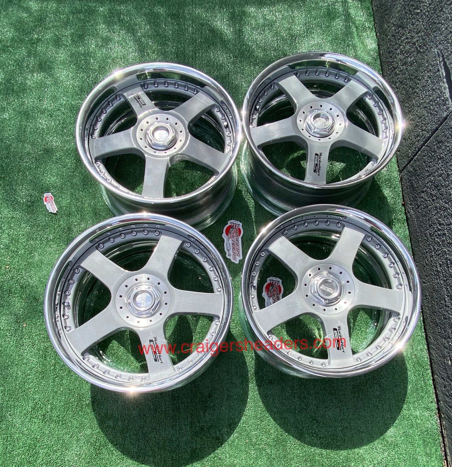 Racing Hart Type C5’s - 4x114 & 5x114 - 18 x 8.5” +38 Offset ~ Square Setup