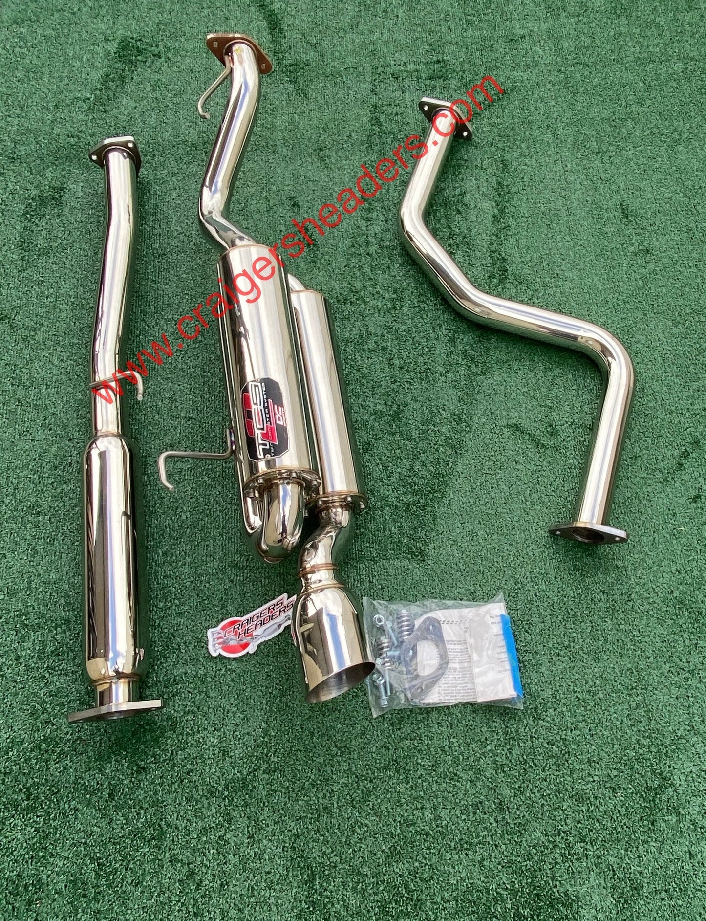 DC Sports Twin Canister Exhaust System - TCS 7021 - 99-00 Honda Civic