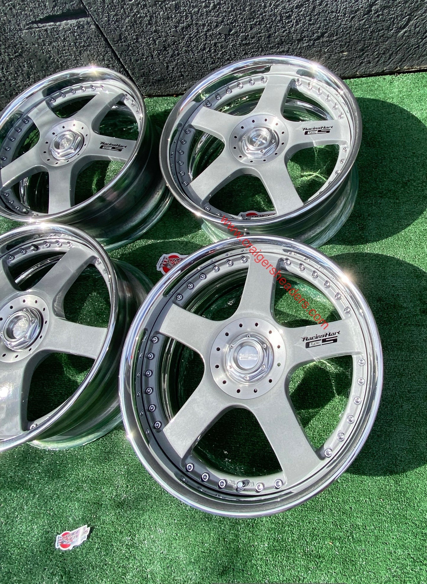 Racing Hart Type C5’s - 4x114 & 5x114 - 18 x 8.5” +38 Offset ~ Square Setup