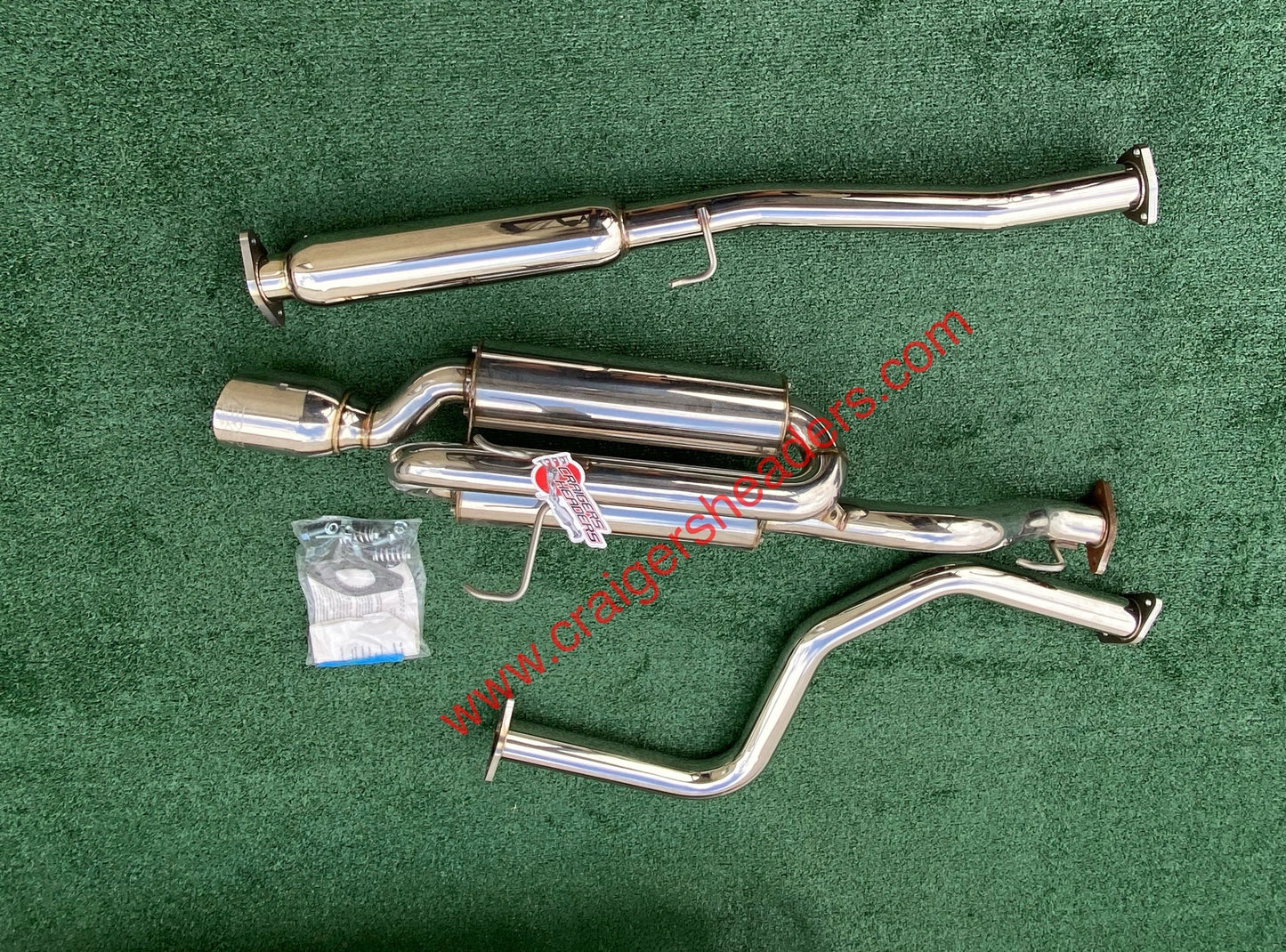 DC Sports Twin Canister Exhaust System - TCS 7021 - 99-00 Honda Civic