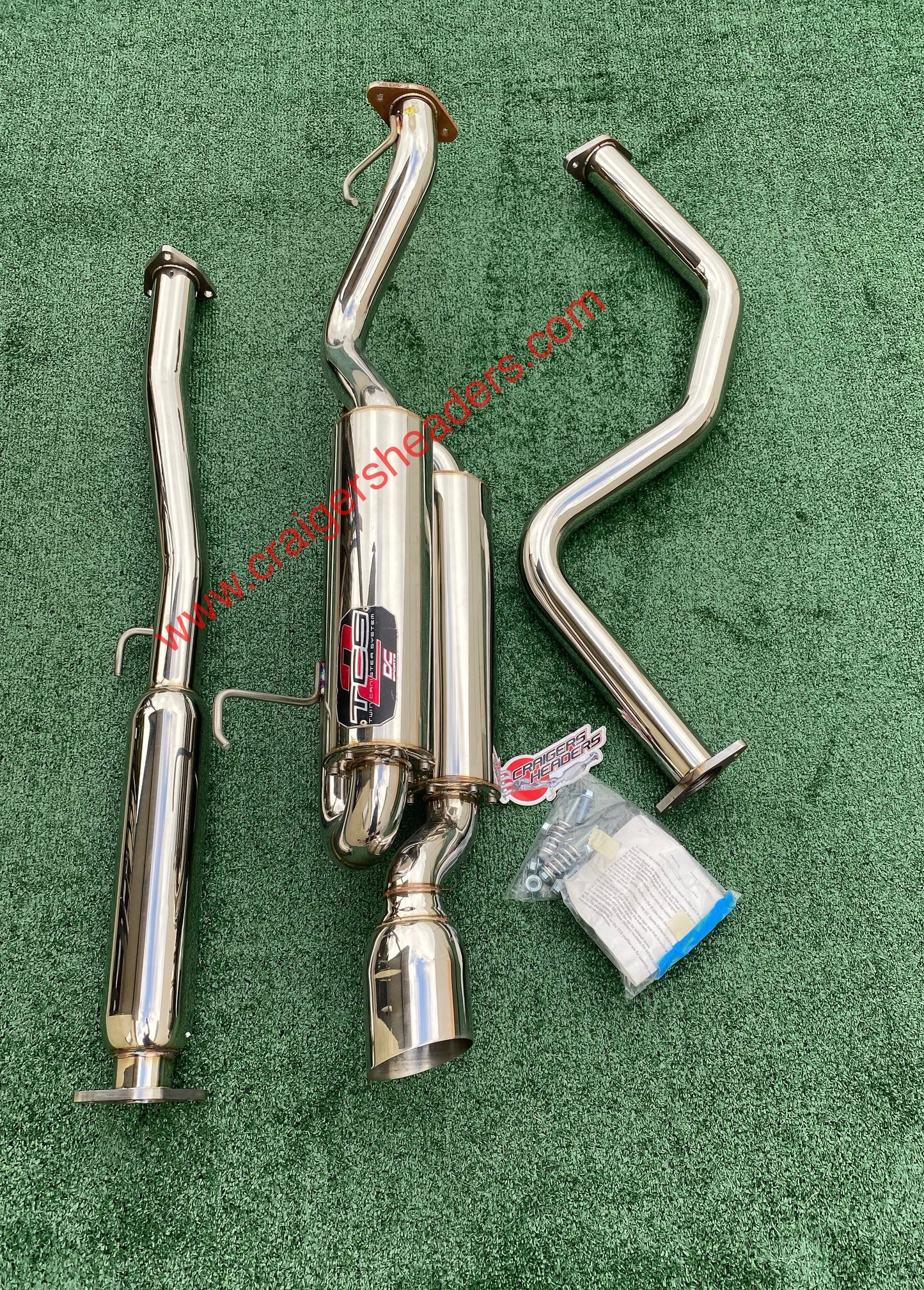 DC Sports Twin Canister Exhaust System - TCS 7021 - 99-00 Honda Civic