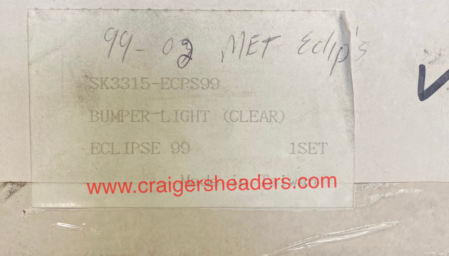 2000-2002 Mitsubishi Eclipse Clear Bumper Lights