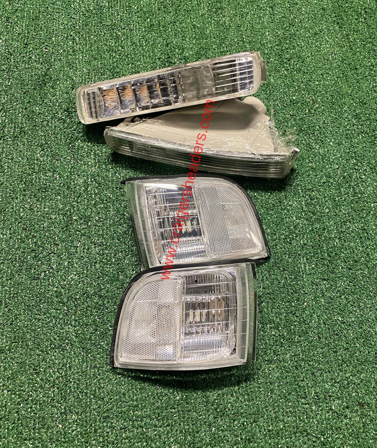 91-95 Acura Legend 4d Clear Corner Lights + Bumper Signal Lights Lamp