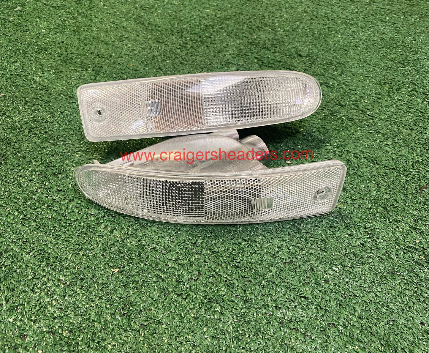 2000-2002 Mitsubishi Eclipse Clear Bumper Lights