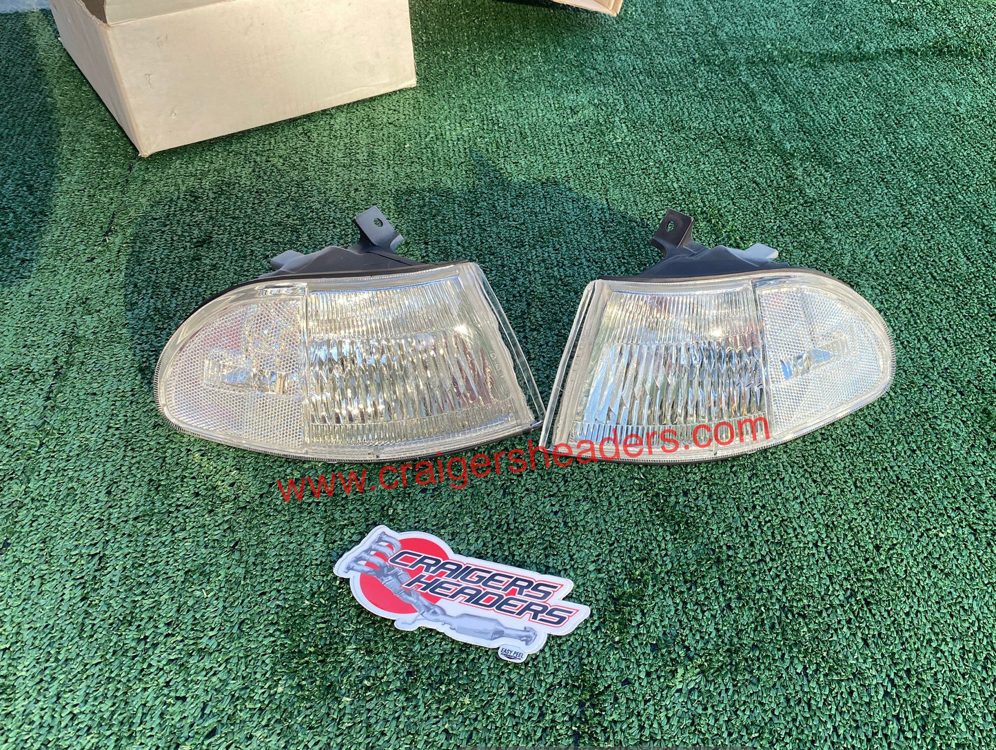 1992-1995 Honda Civic 4 Door Sedan Clear Corner Lights