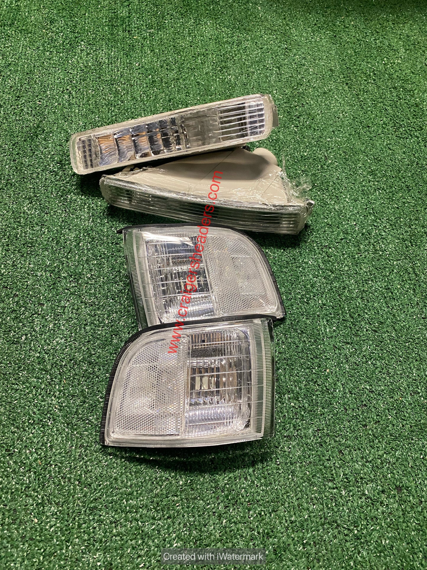 91-95 Acura Legend 4d Clear Corner Lights + Bumper Signal Lights Lamp