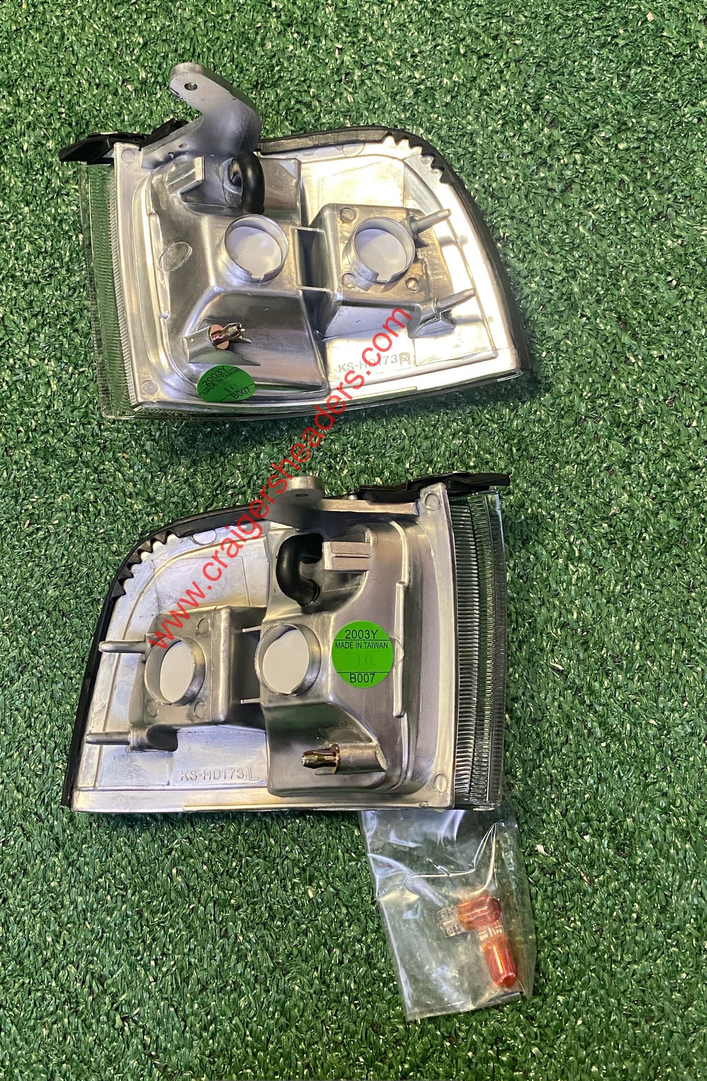 91-95 Acura Legend 4d Clear Corner Lights + Bumper Signal Lights Lamp