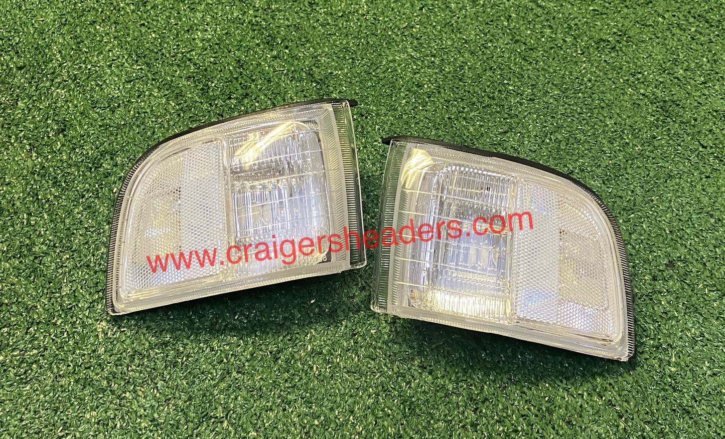 91-95 Acura Legend 4d Clear Corner Lights + Bumper Signal Lights Lamp
